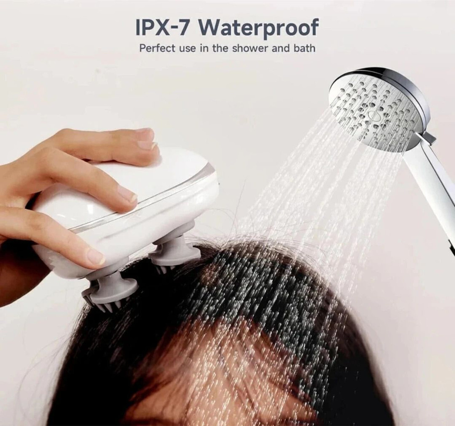 Image of FINARO Rechargeable Head MASSAGER DEEP TISSUE MASSAGER,Scalp MASSAGER &Head pain relief Hair Accessory Set