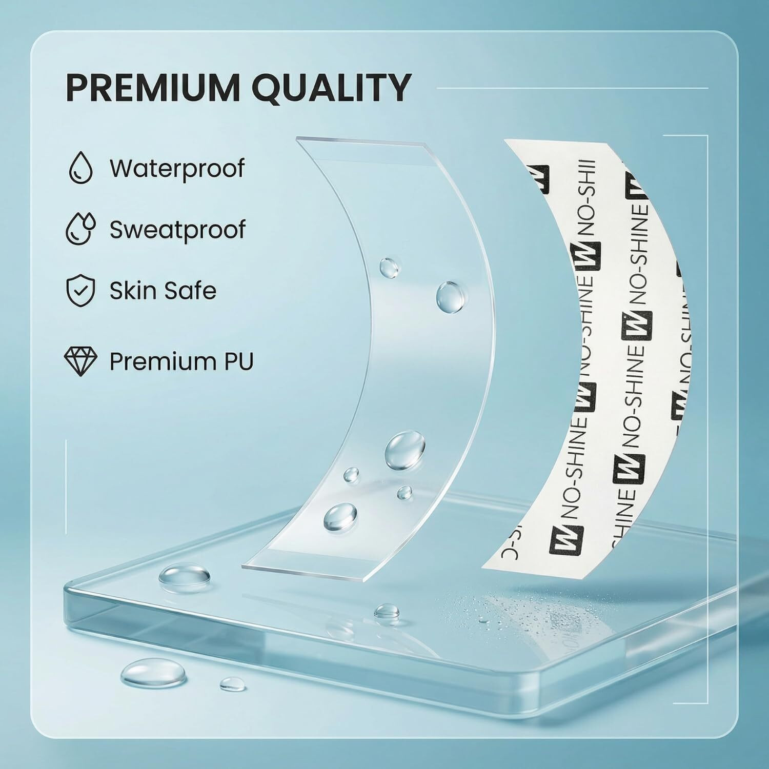 Image of Newlo No Shine | Patch Tape | Waterproof | Double Sided | 36pcs /Bag Hair Accessory Set