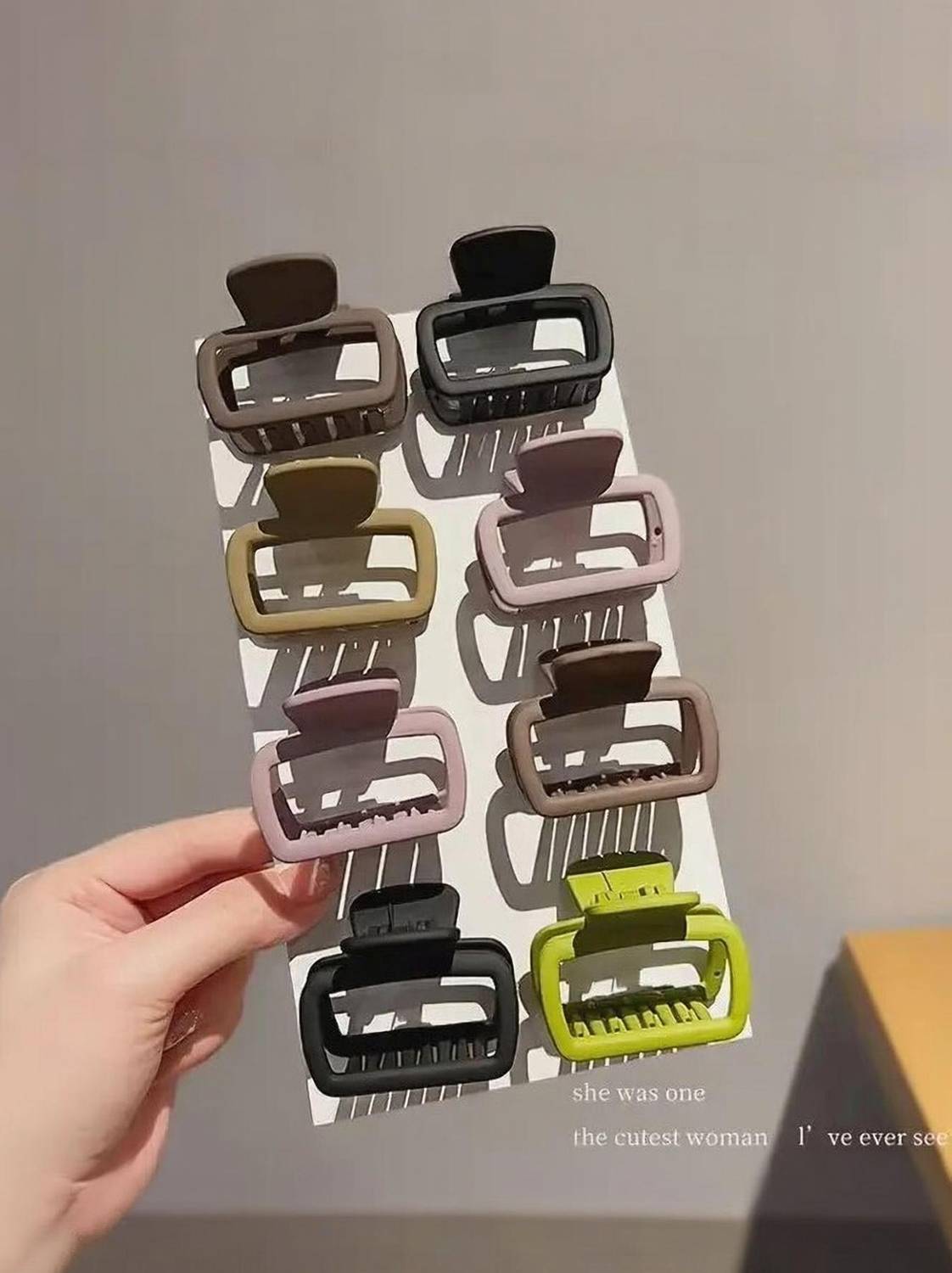 Aayra Pack of Any 3 Korean Style Hair claw Clips for Girls and Womens Hair Claw