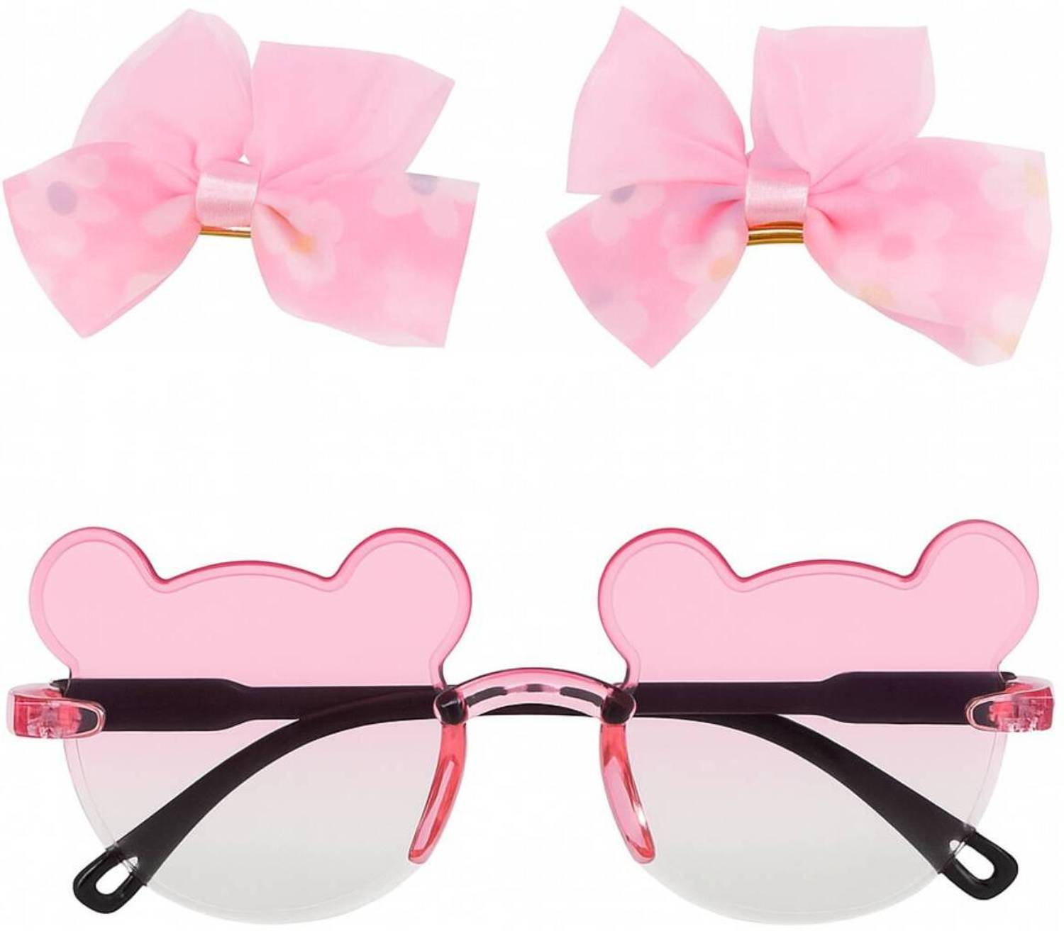 Anna Stella Cute Baby Birthday Gift Set 1Pc Sunglasses & 2Pcs Bow Clips for Girls,Babies Hair Clip