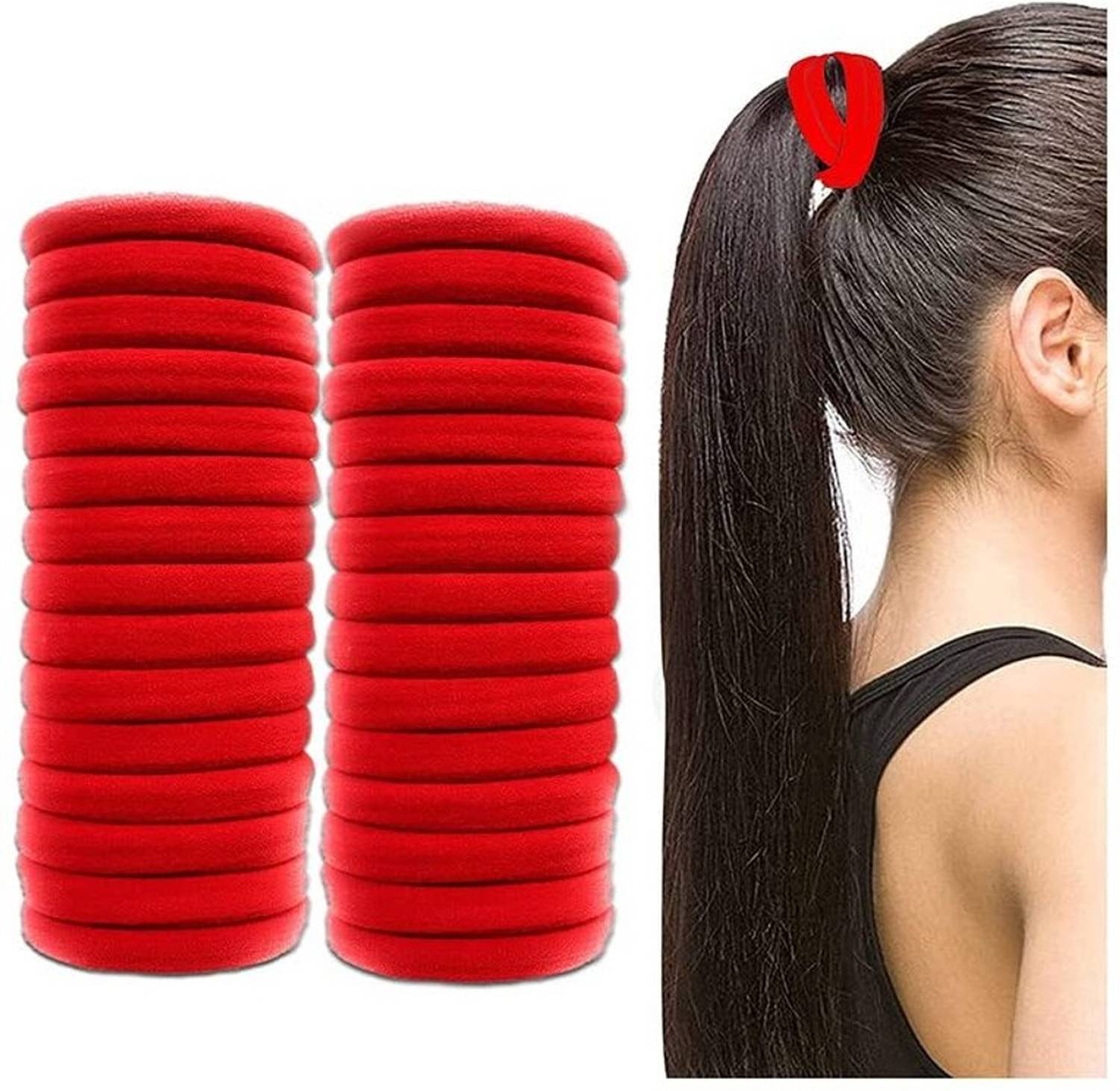 BELLO TOKO 36 Pcs elastic hair ties ponytail holder for girls and women Rubber Band