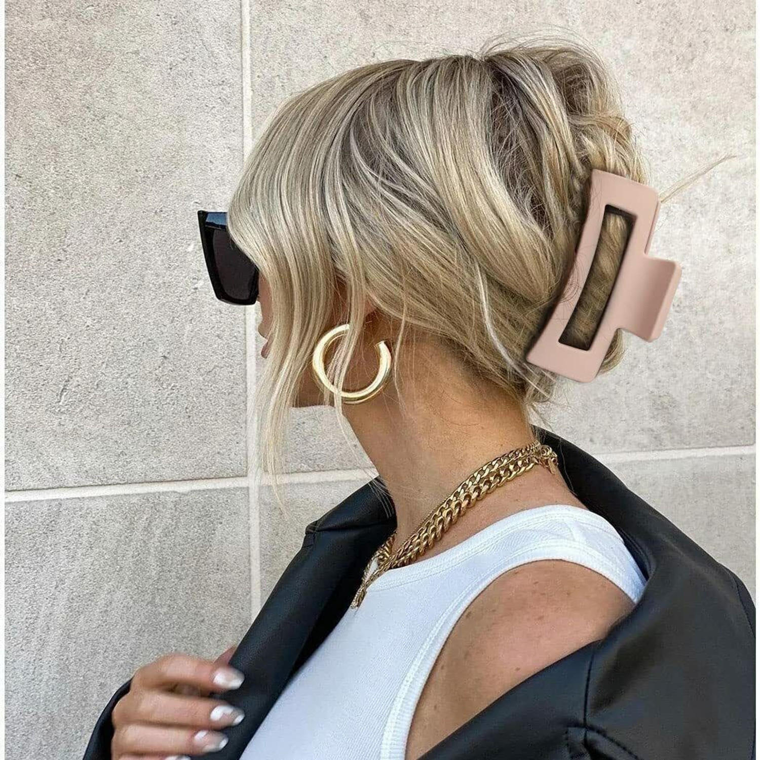 Image of Styledose Large Matte Hair Claw Clips Hair Accessories for Thick Thin Hair Trendy Jumbo Hair Claw