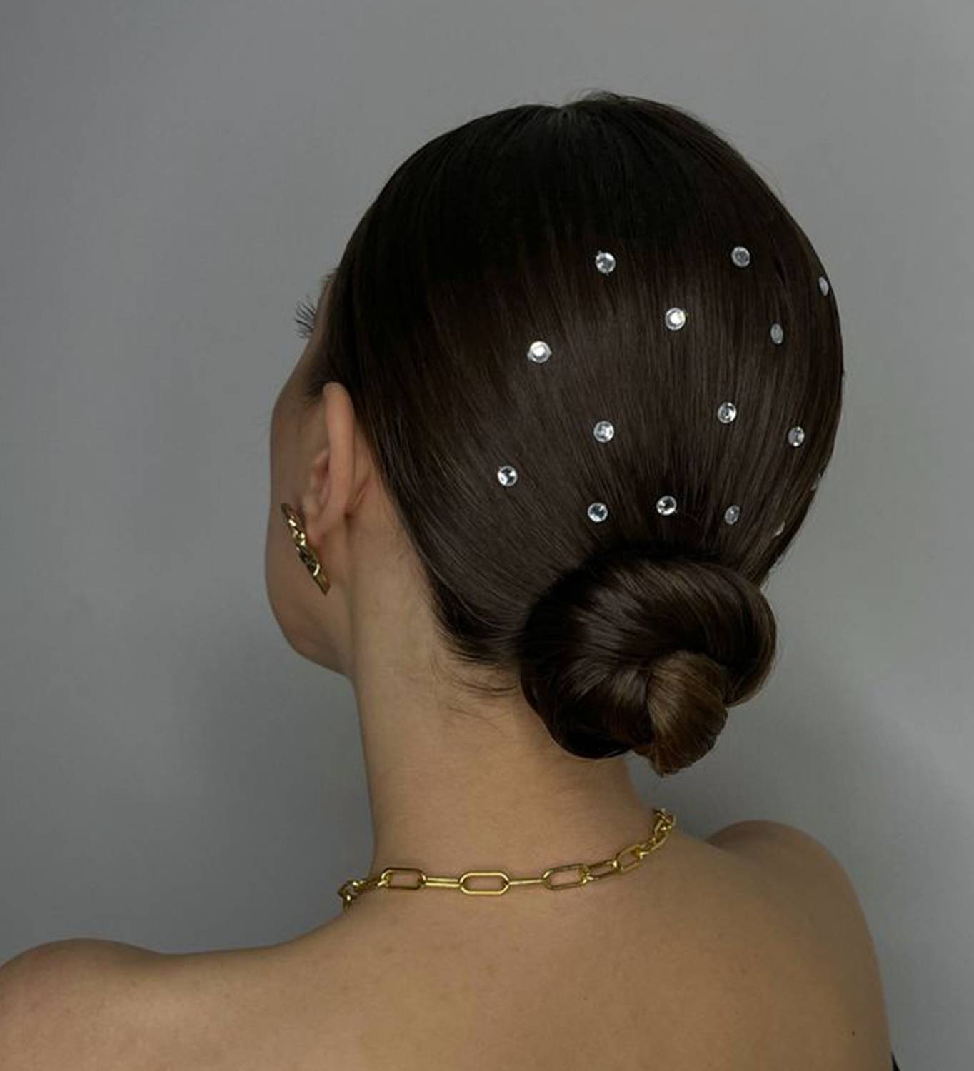ohgirlaccessories Silver Stone Stick-on hair Accessories for  display picture 1
