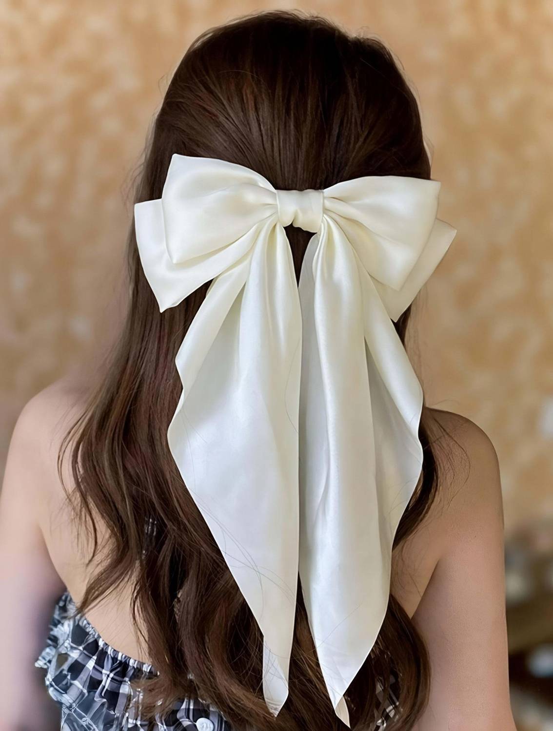 ChicTresses Big Double Layer Hair Bows For Women Hair Clip