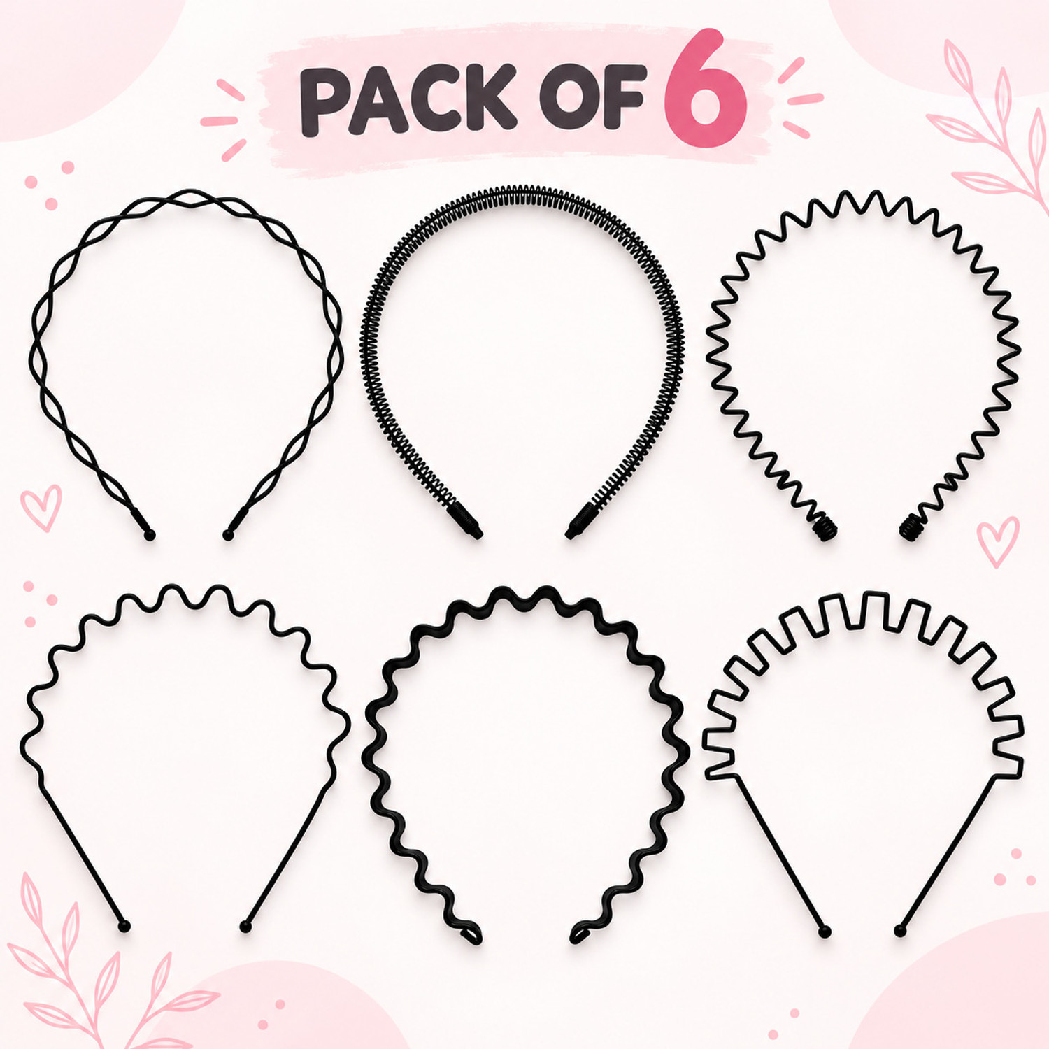 Image of Seeotwo Wavy Non-Slip Headband Hair Band