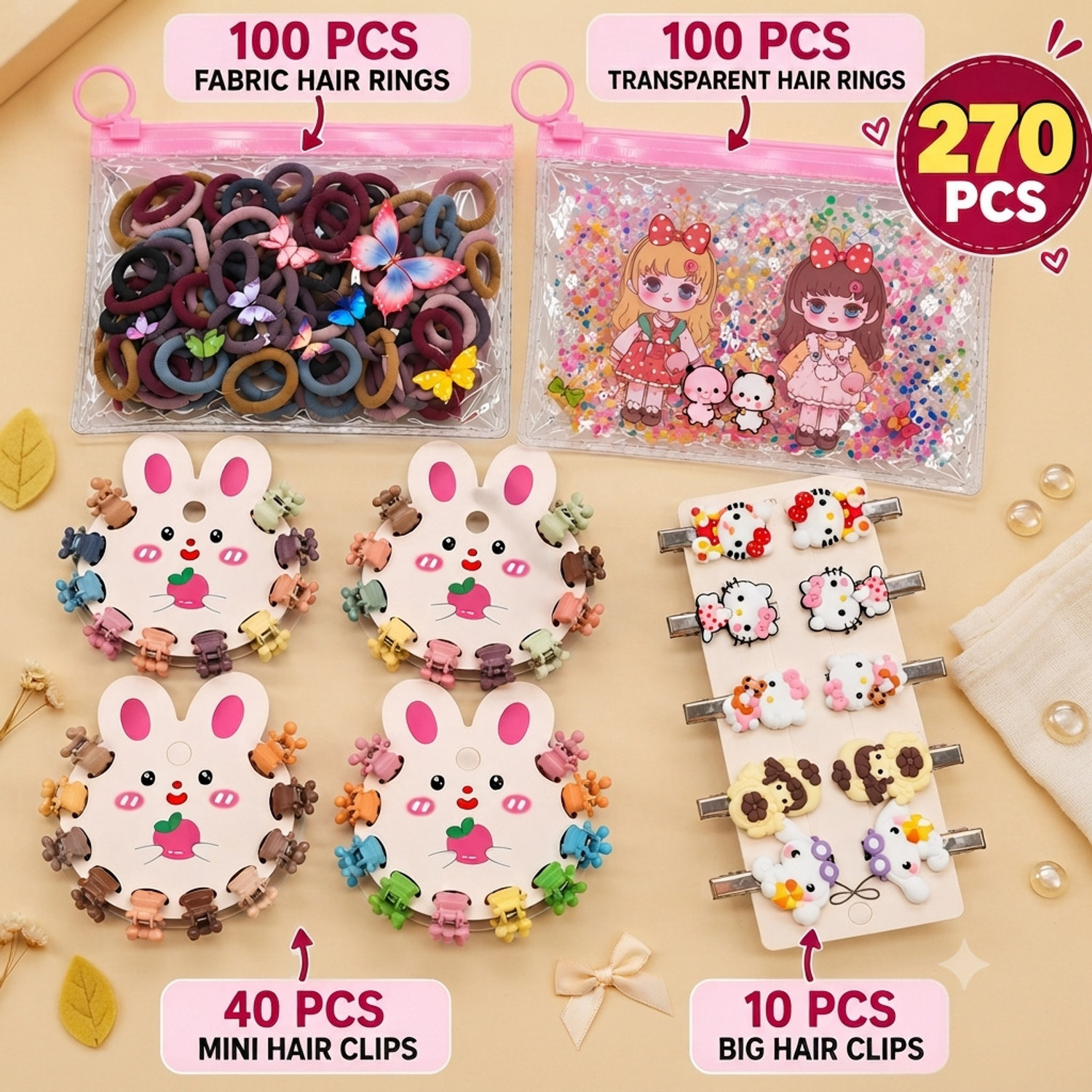 Image of Prityka Trendy Hair Accessories Combo Hair Claw