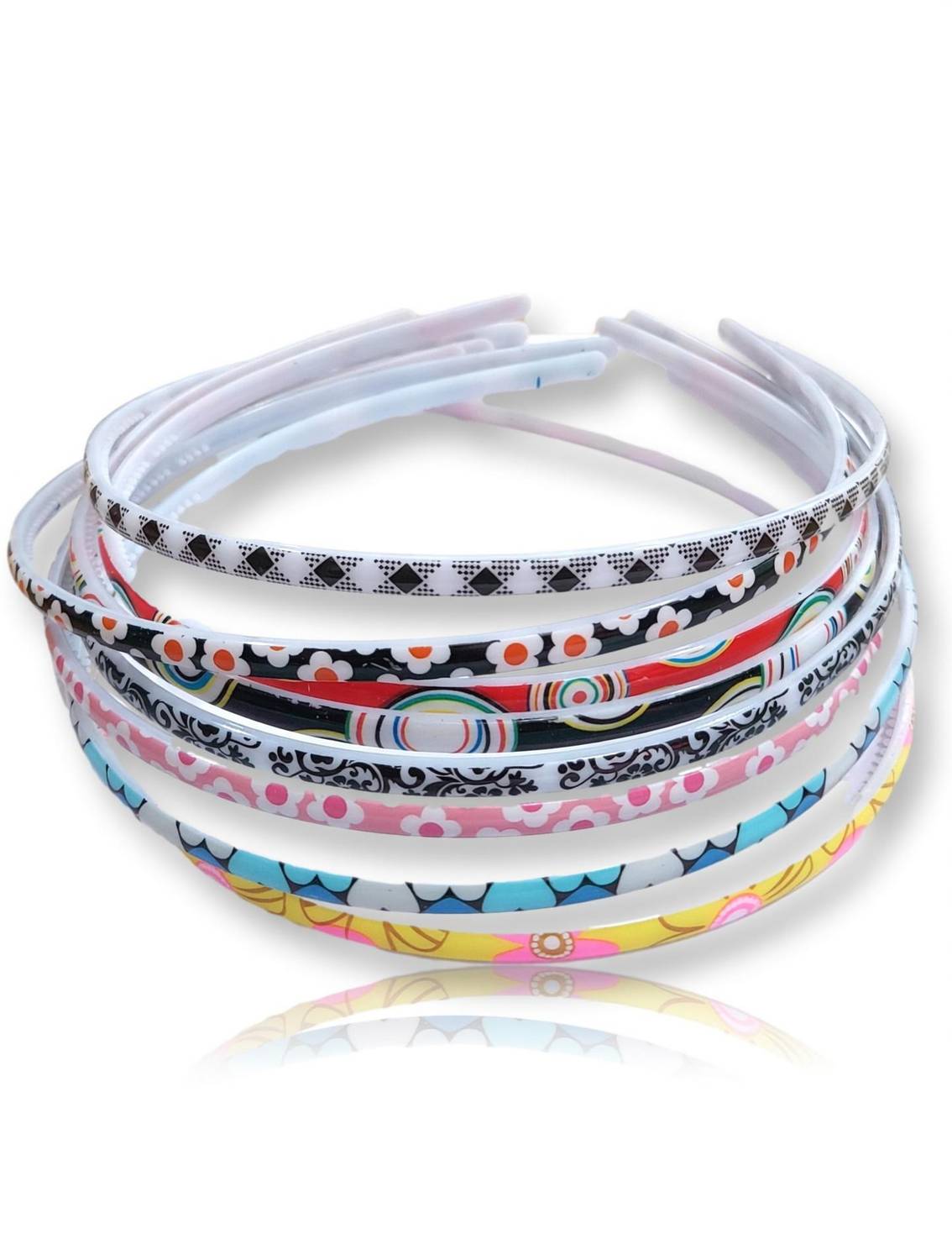 alamodey Pack of 12 Multi Designs Hair bands for girls Hair Band