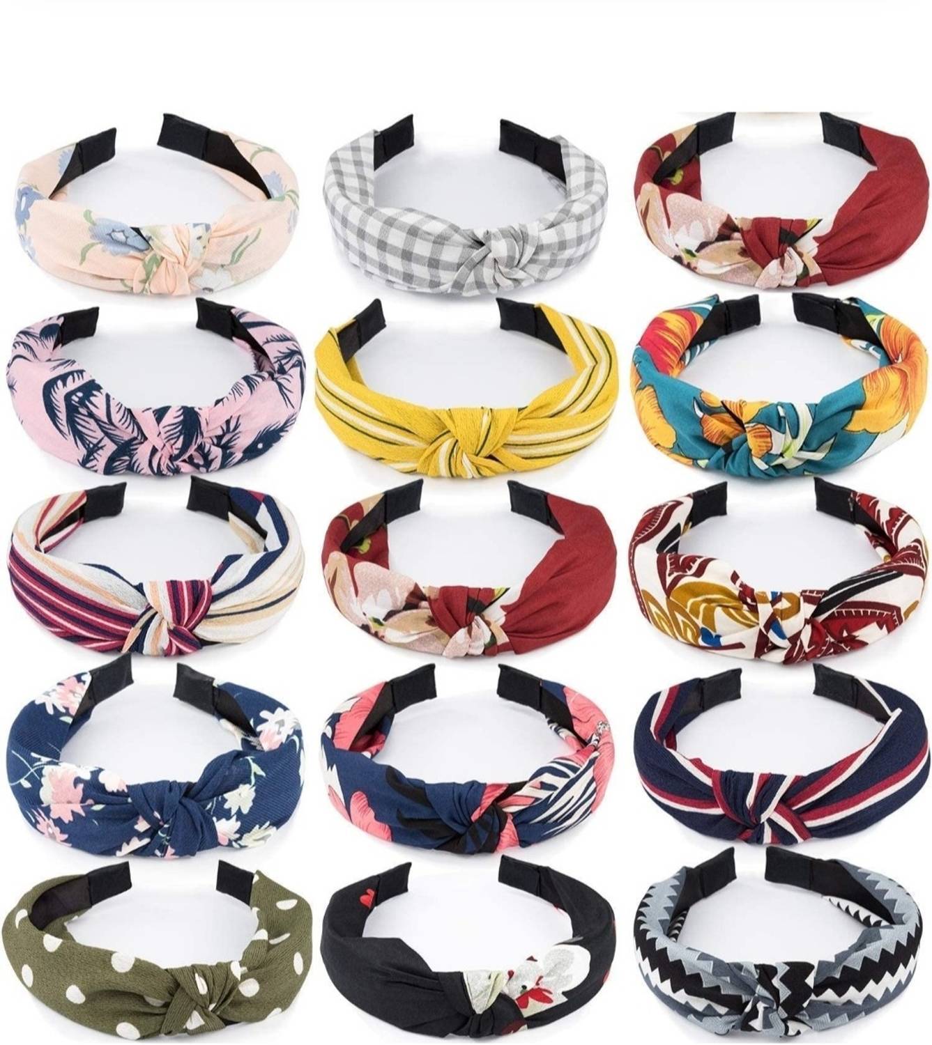 AFSANA ENTERPRISES AFSANA'S pack of 14pcs multicolor knot hairband for girls and women stylish Head Band