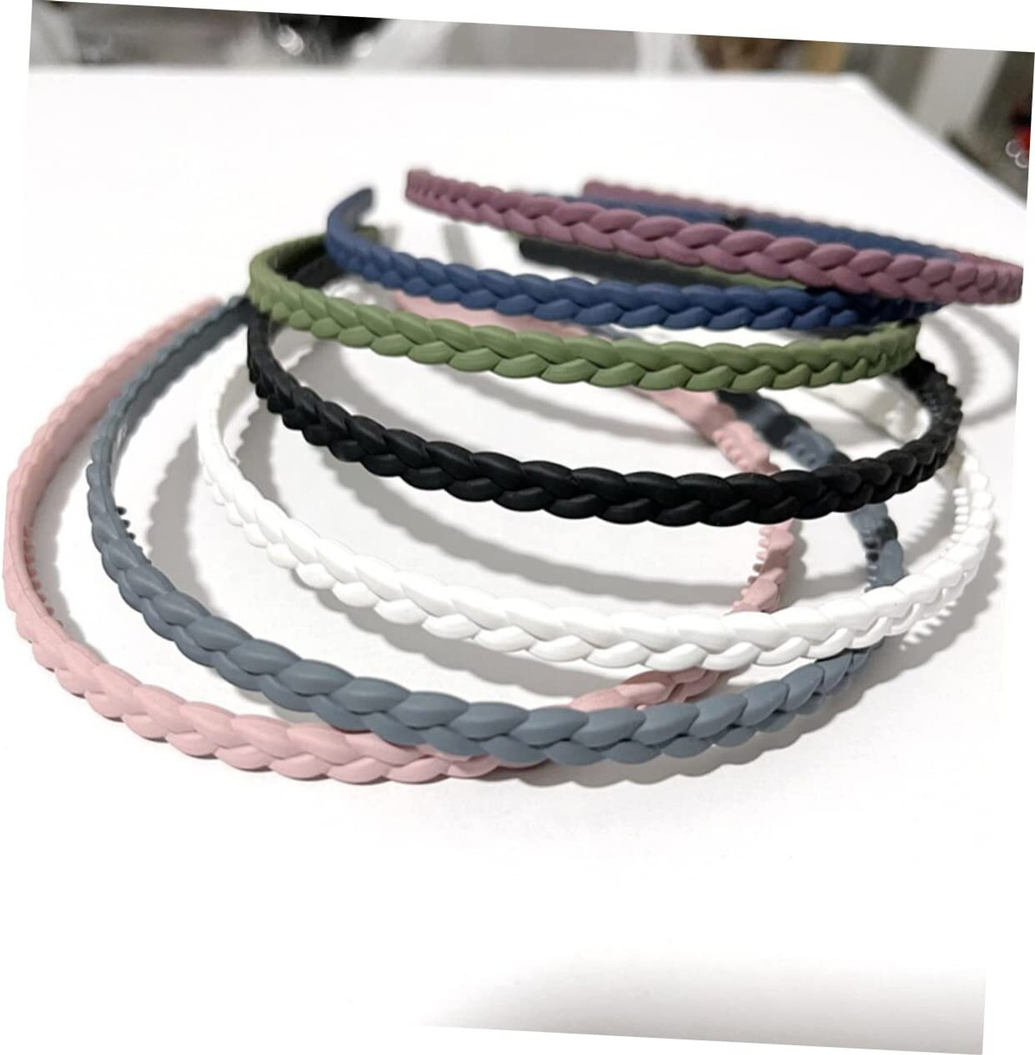 Image of kalyani Braided Solid Color Hairband Set for Women & Girls ( Any 6 ) Hair Band