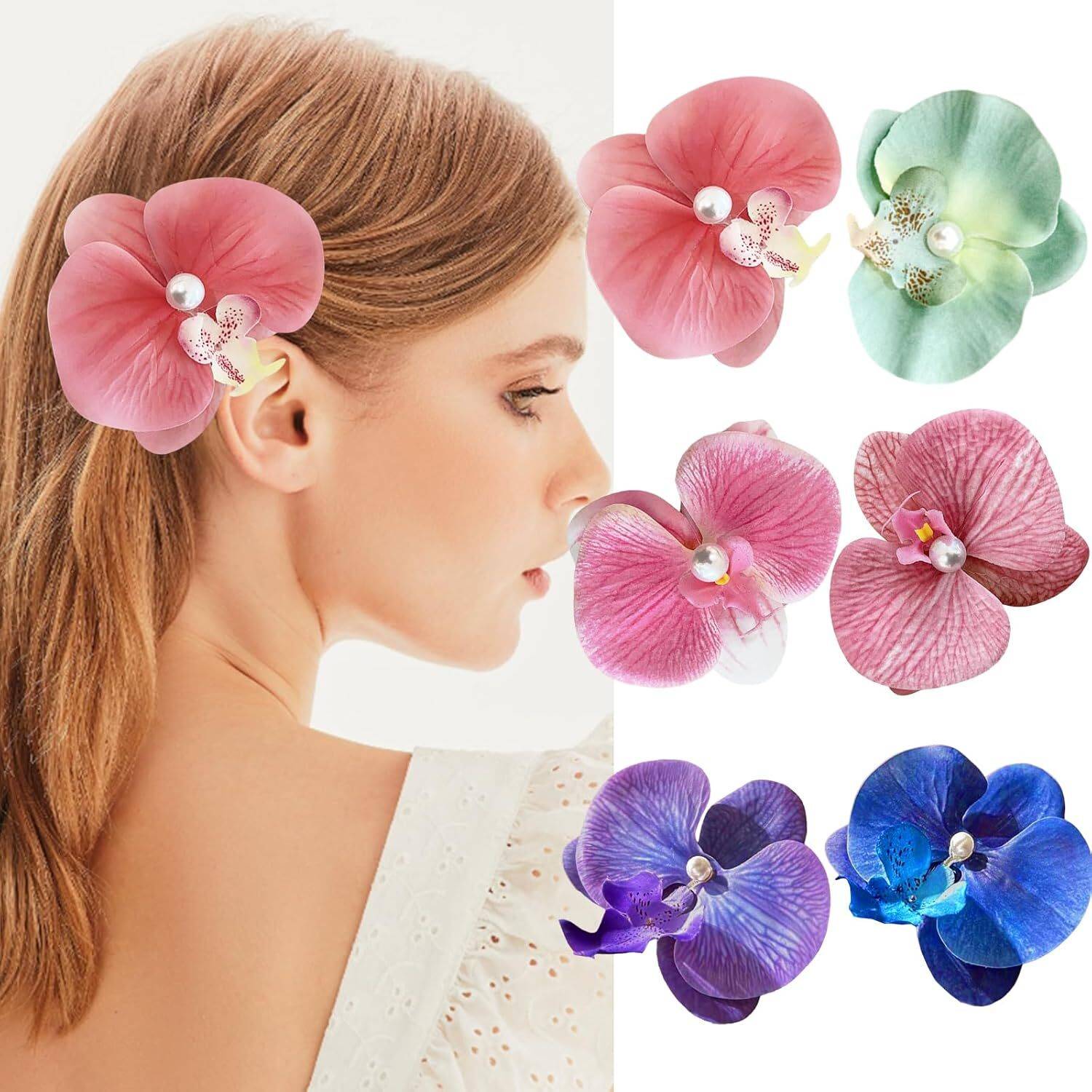 Vibrant Multicolor Floral Hair Accessory Soft Rainbow Flowers Baby Headband – Chicky Chicky Bling Bling main image 2