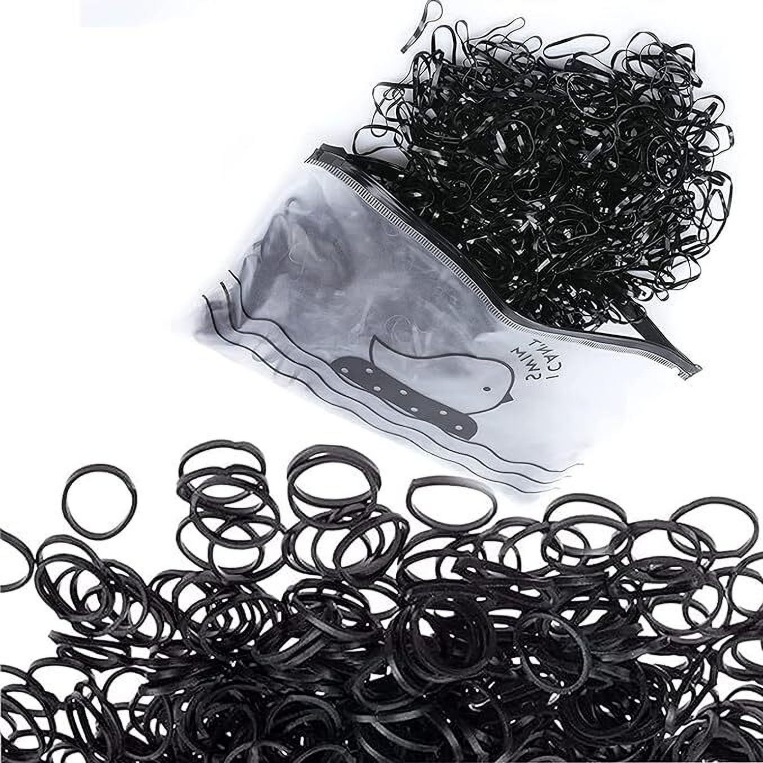 Image of virtuvend ventures (900 PCS) Elastics Stretchy Hair Tie Ponytail Rubber Band