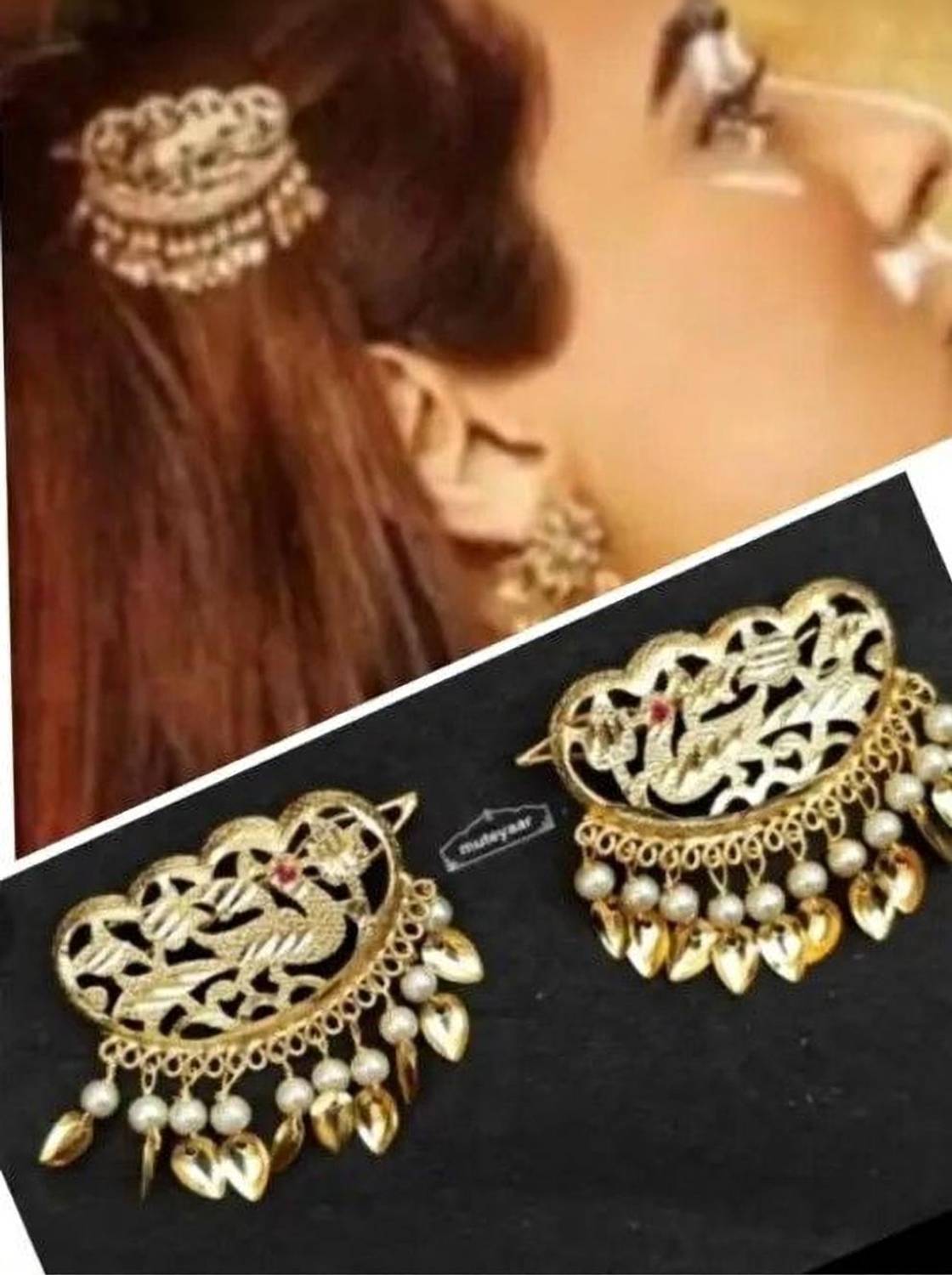 AVM Punjabi Traditional Gold Plated Hair Pin