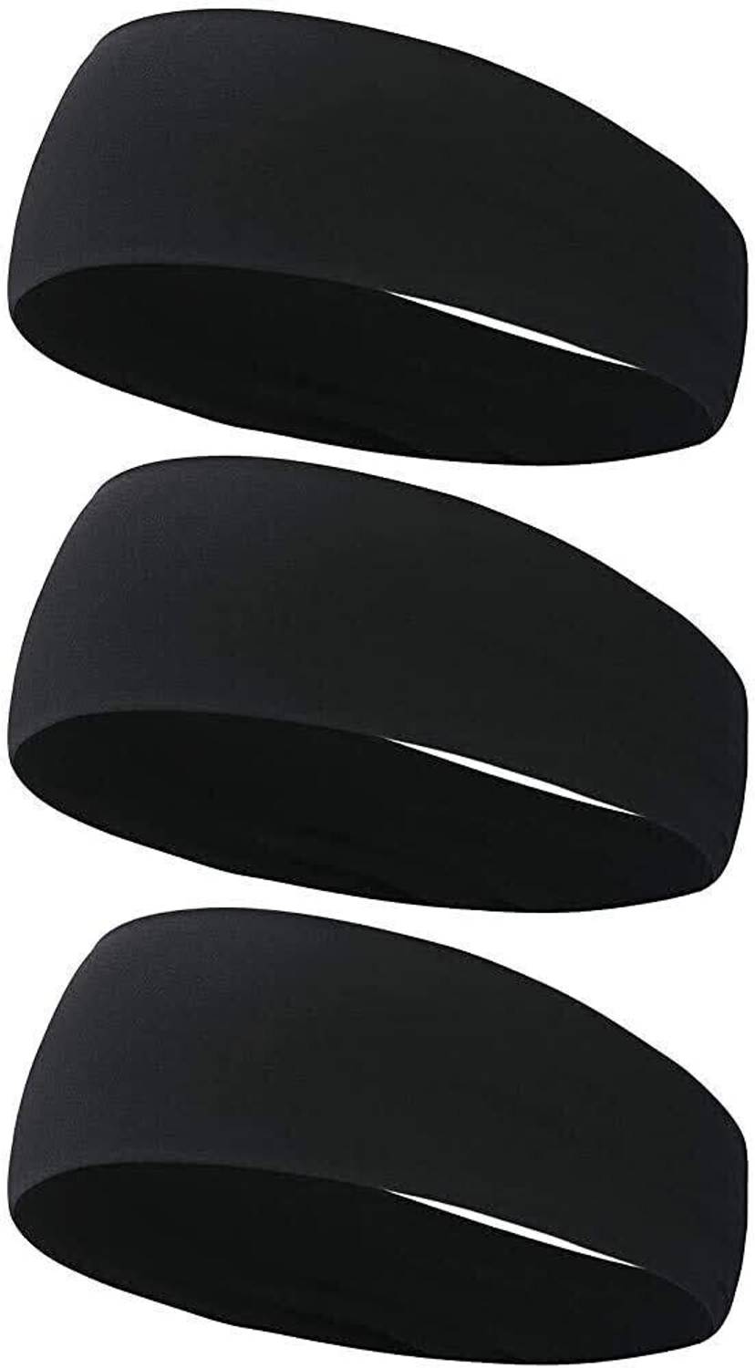 Alipzone Mens Headband - Running Sweat Head Bands for Sports - Athletic Sweatbands Head Band