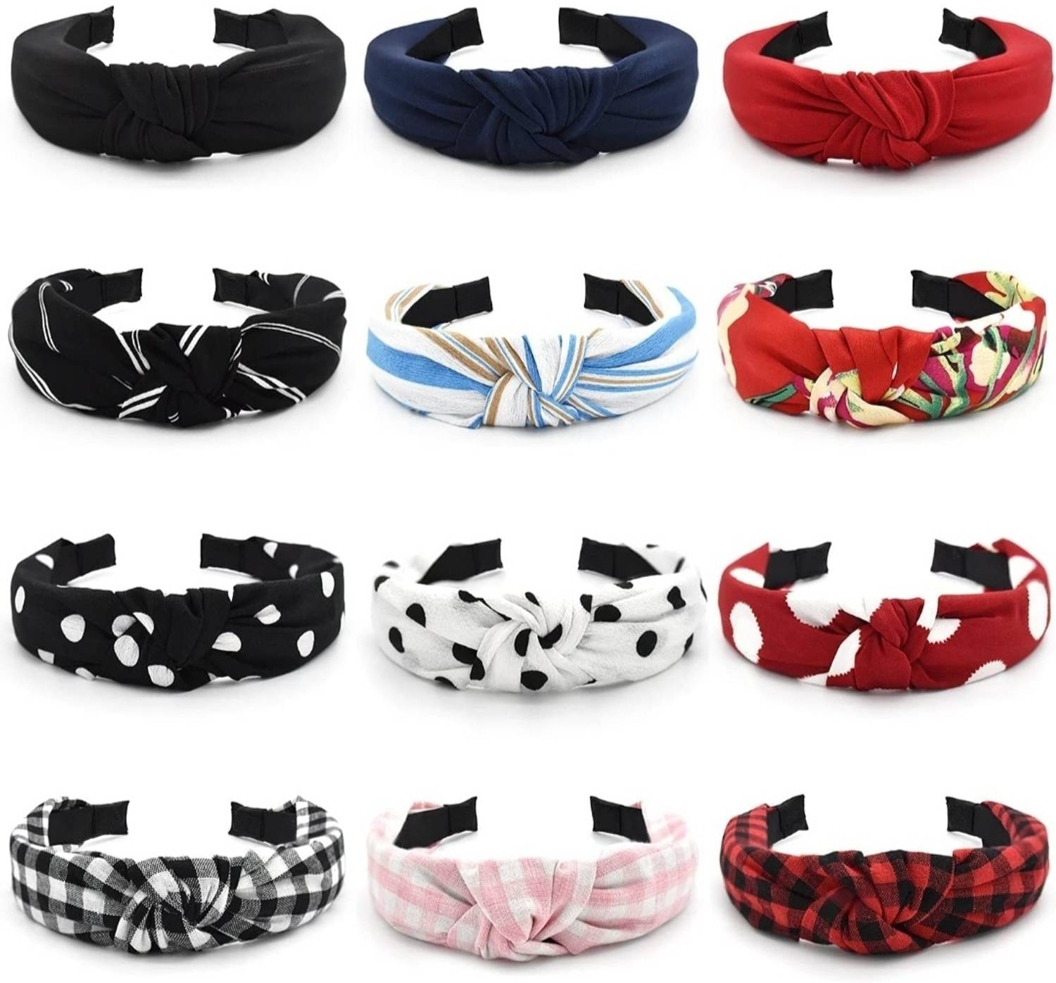 AFSANA ENTERPRISES Girls Knot Combo For Women And Girls Set of 12 Hair Band