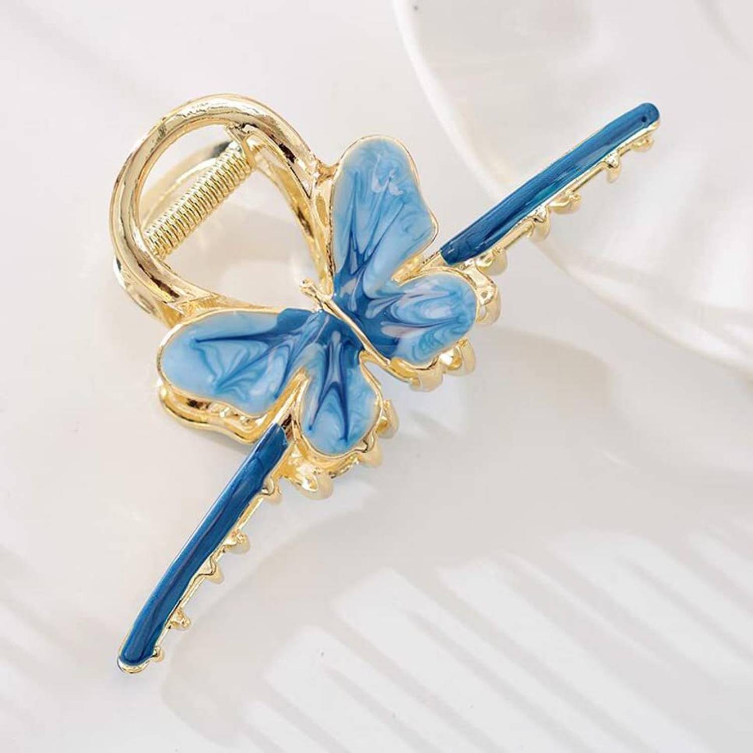 AshandRoh Butterfly Hair Claw Clips for Women Metal Butterfly Sparkly Hold Hair Jaw Clips Hair Claw