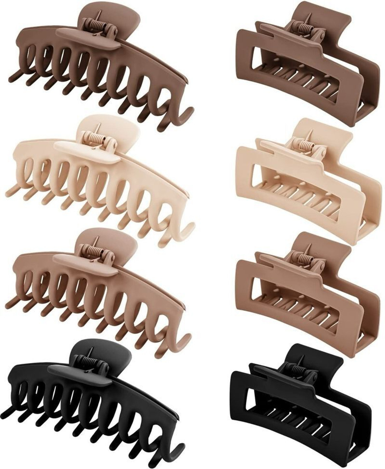 Image of Prityka Multicolour Durable Plastic Hair Claw Clutcher for Women Girls Strong Grip Hair Claw