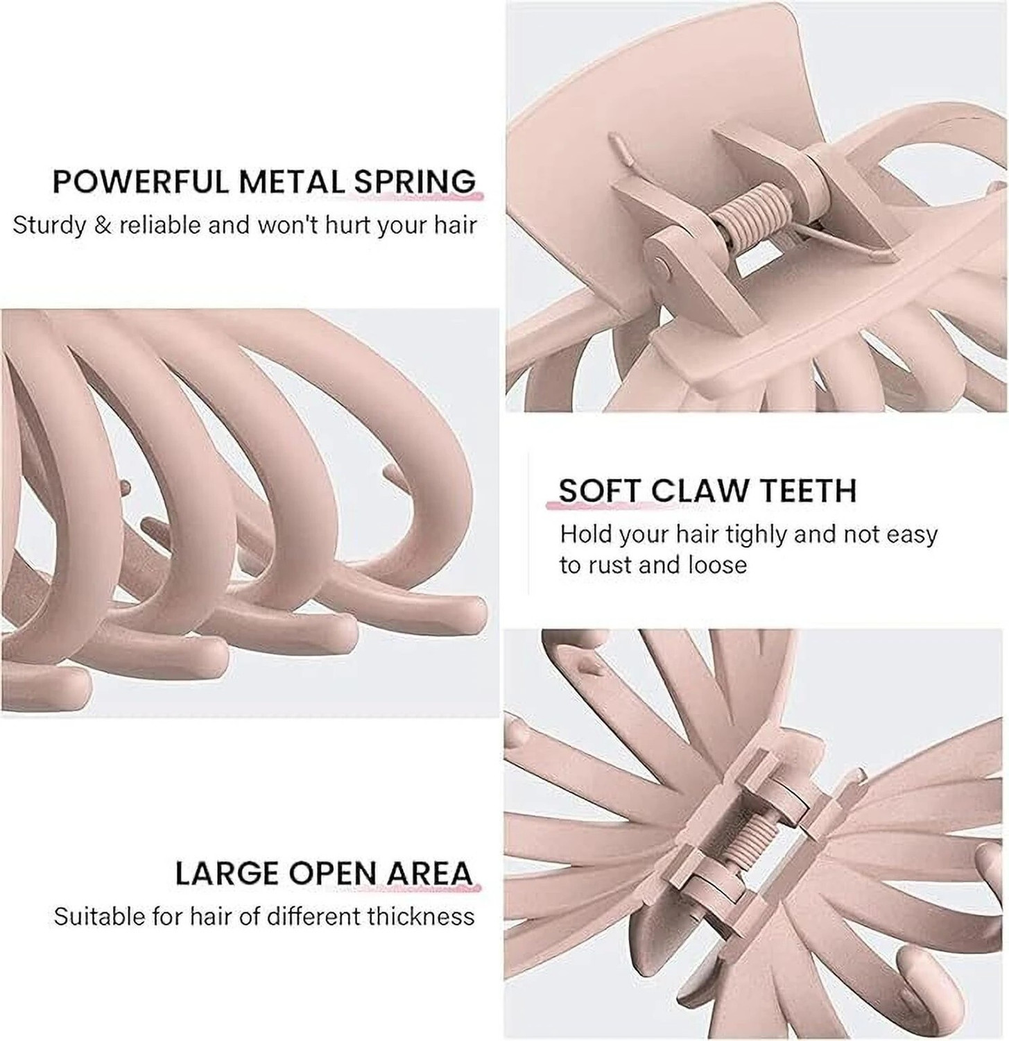 Image of Prityka Hair Claw Clips for Women & Girls Multicolor Hair Accessories | Pack of 12 Hair Claw