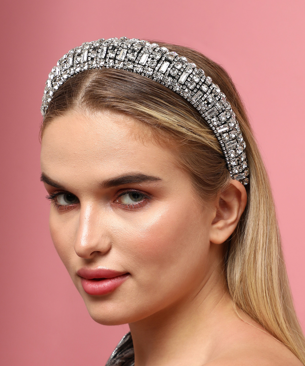 Image of SOHI Silver Color Hairband Hair Band