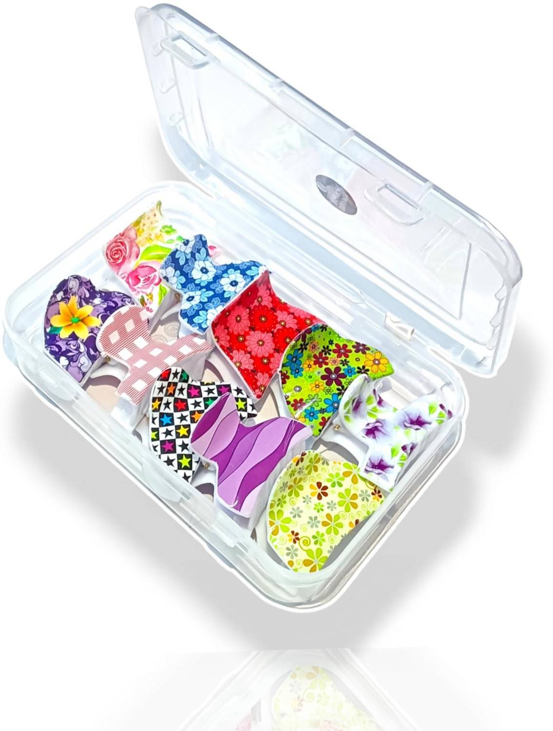 BELLO TOKO 10 Pieces multicolour multi designs hair claw hair clutcher for girls and women Hair Clip