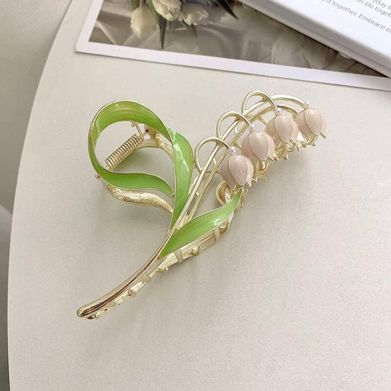 AshandRoh Flower Hair Claw Clips for Women Metal Butterfly Sparkly Hold Hair Jaw Clips Hair Claw