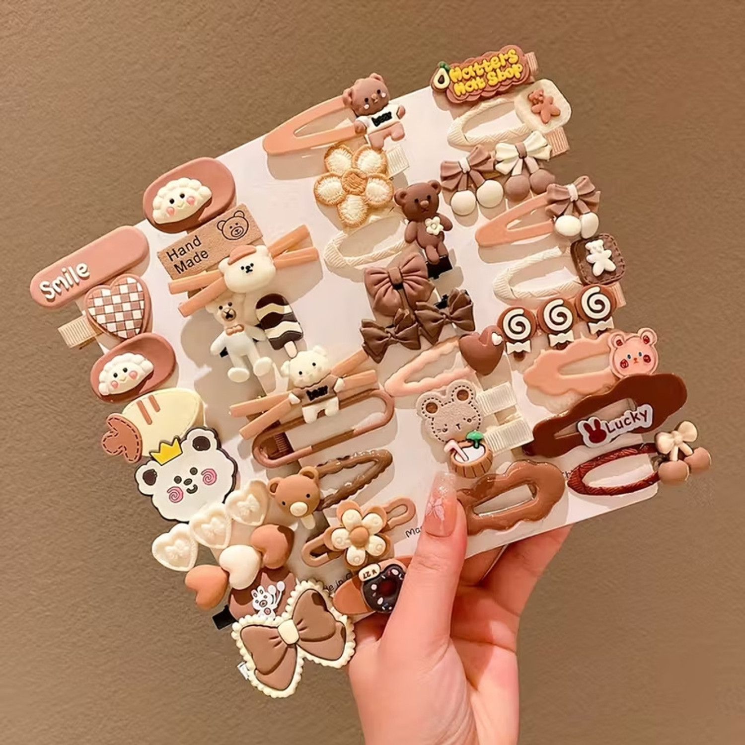Image of Blubby 14 Pcs Cute Cartoon Hair Clips Set for Girls & Kids Hair Pin