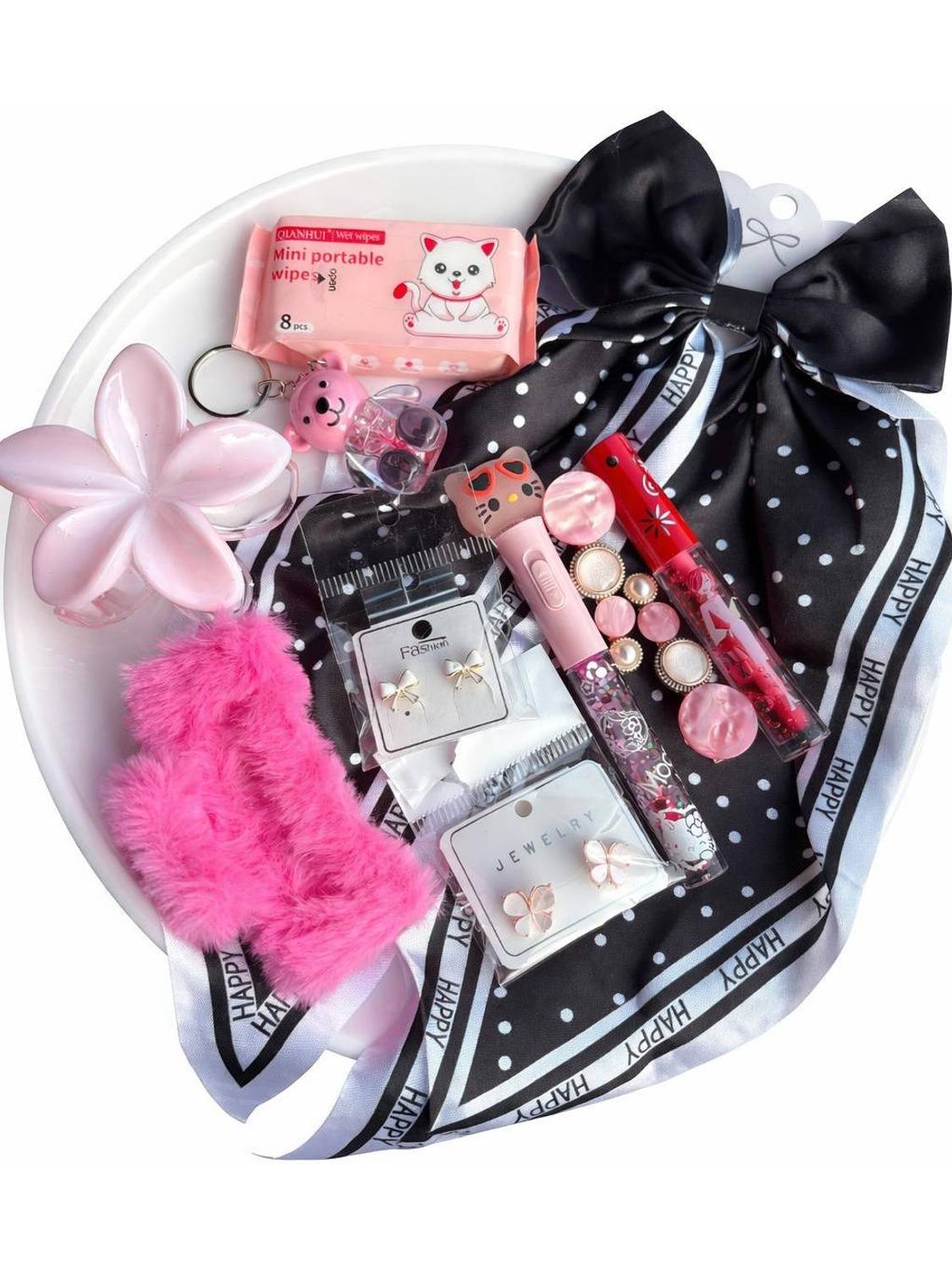 BuyMitra Girls Fashion Accessories Gift Hamper (Pack of 10) Hair Accessory Set
