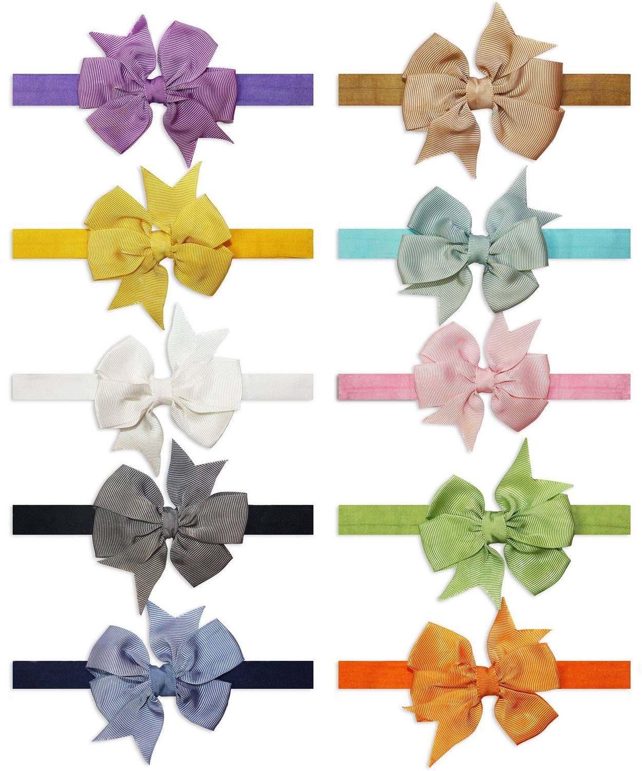 beyter Ribbon Hair Bows Headbands for Baby Girls Multi-Colour Head Band for Kids Girls Hair Band