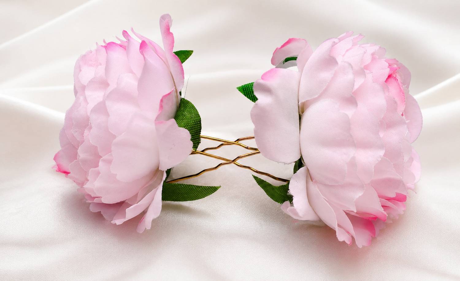 APOSOLUARD Artificial Hair Pins peony rose flower* Hair Pin