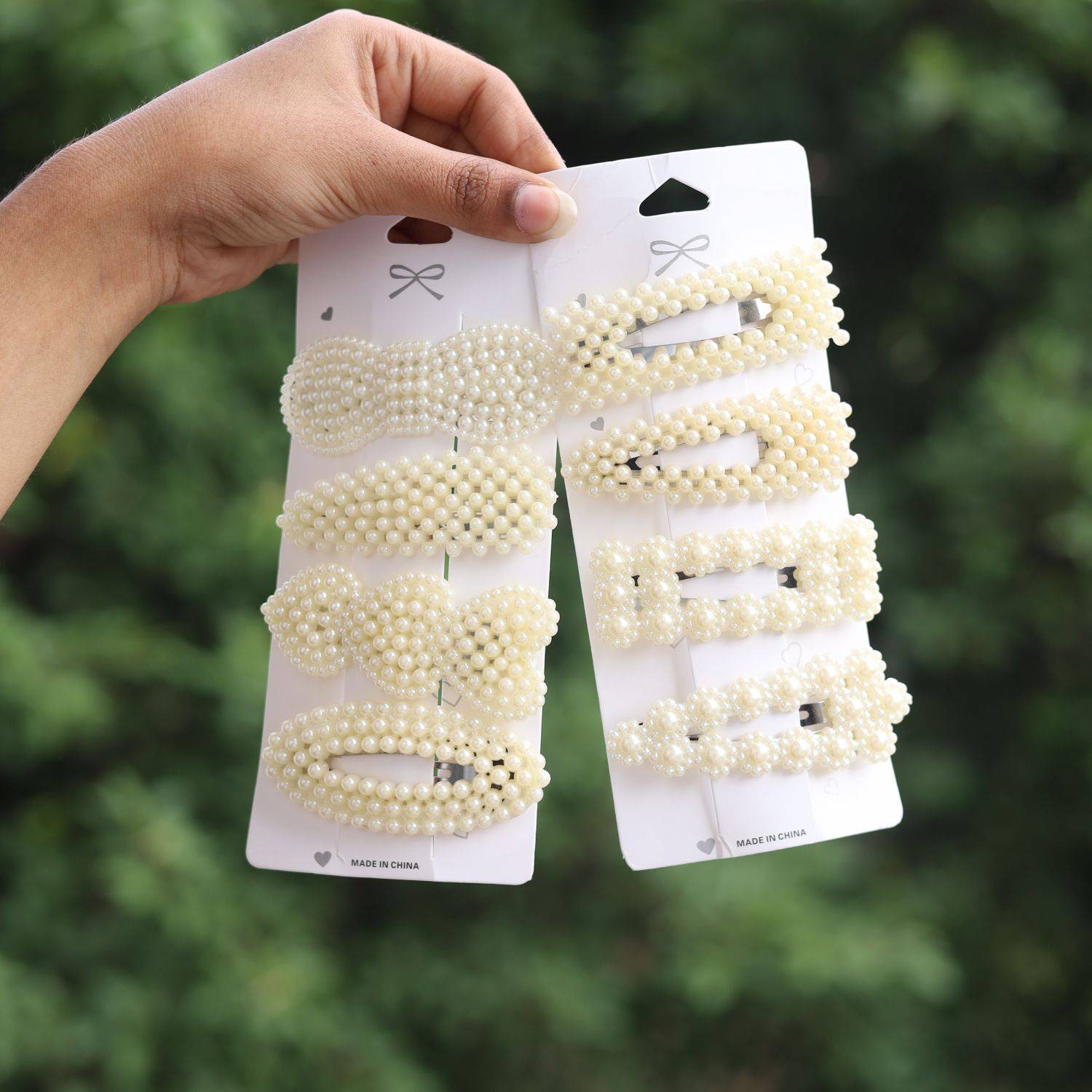 AmazingKarts 8 Piece Korean Style Pearl Hair Clips Large Hair Clips Pins Barrette Hair for Women Girls Fashion Hair Accessories Hair Accessories set Hair Clip