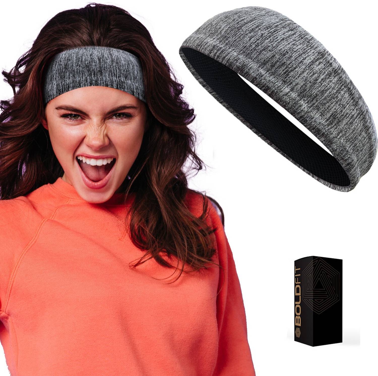 BOLDFIT Head Band For Men Sports headband for men Women gym Girls Running Combo Stylish Head Band