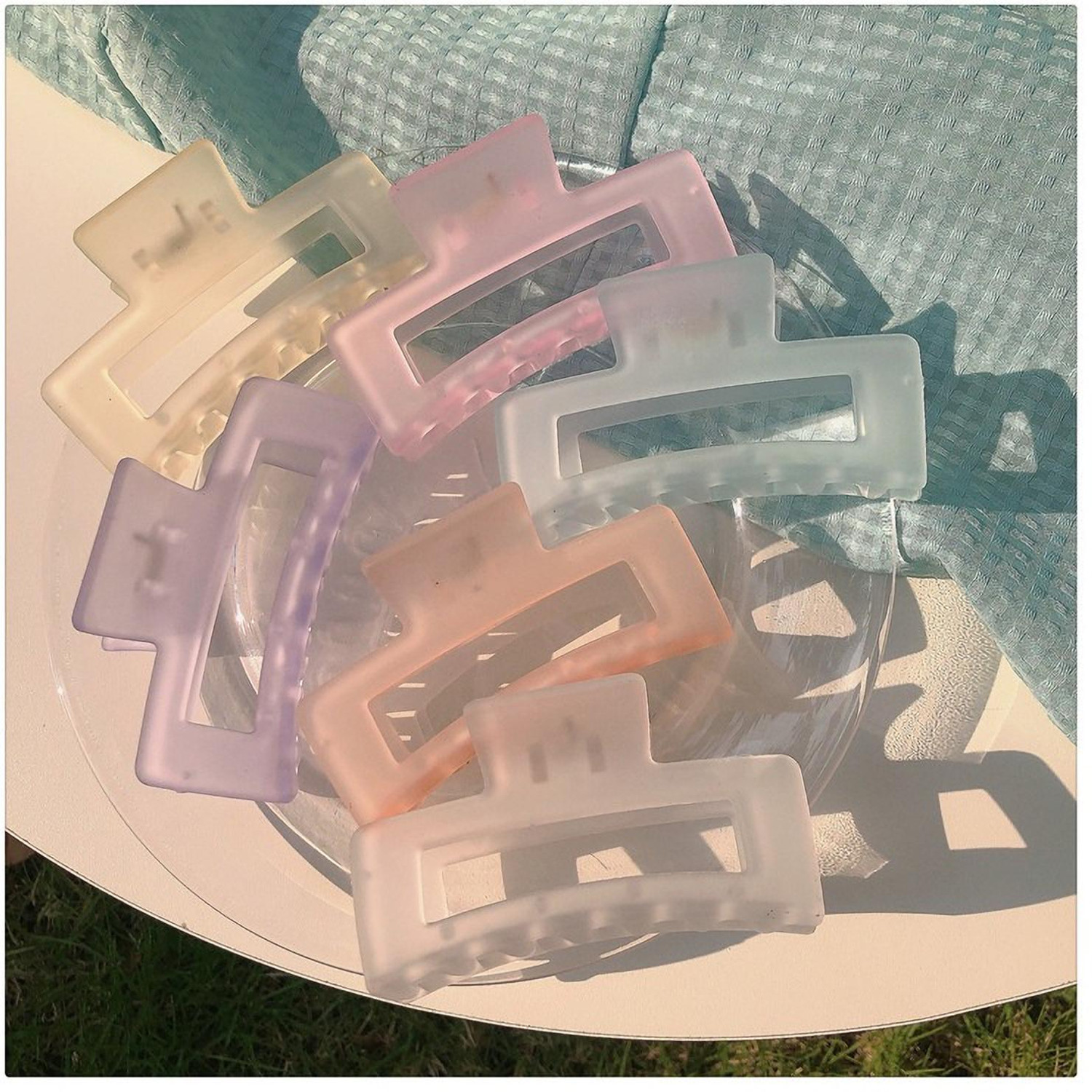 Image of Styledose Large Matte Hair Claw Clips Hair Accessories for Thick Thin Hair Trendy Jumbo Hair Claw