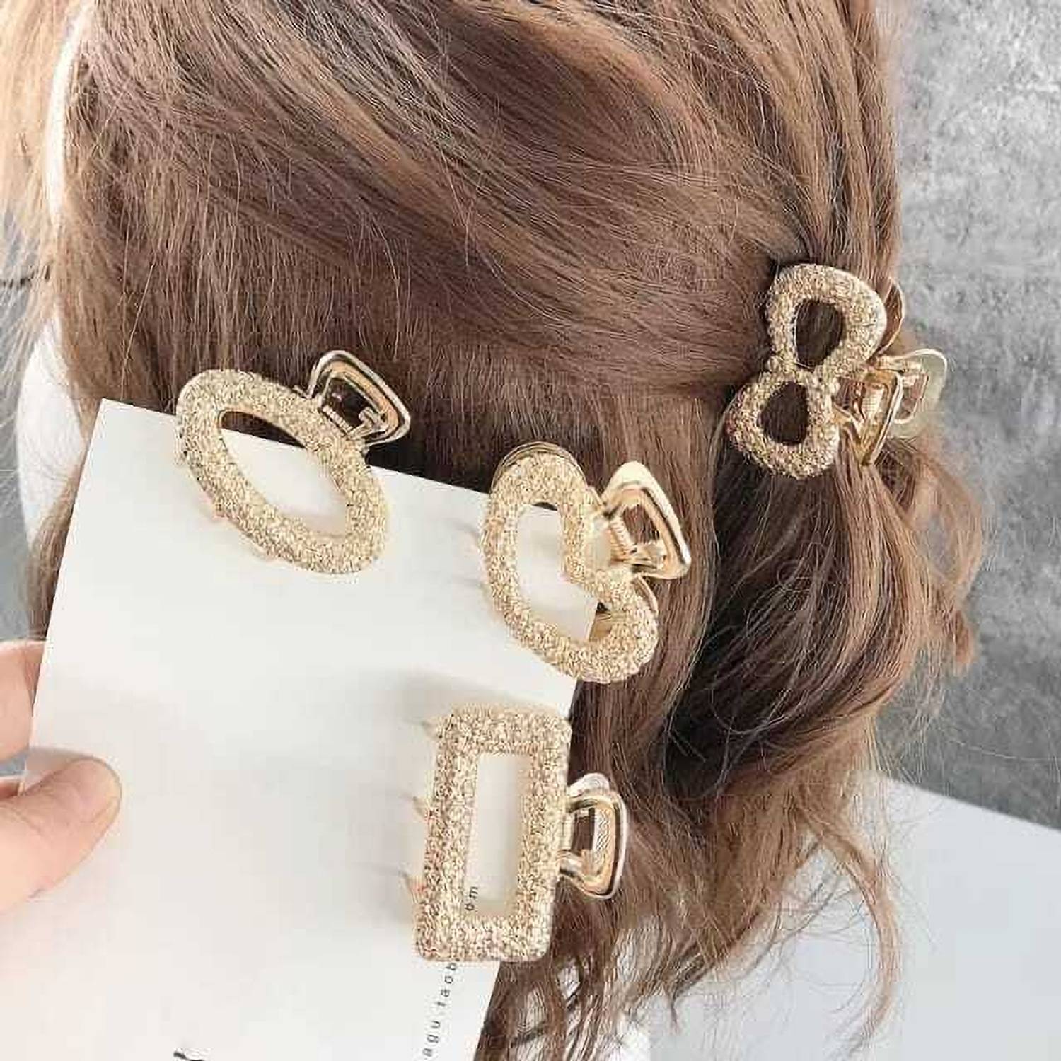 alamodey Pack of 4 Clutchers Hair Claw