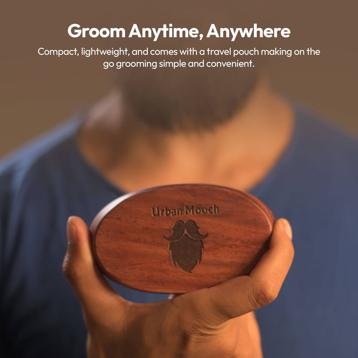 UrbanMooch Natural Bristle Wooden Beard Brush - Image 5