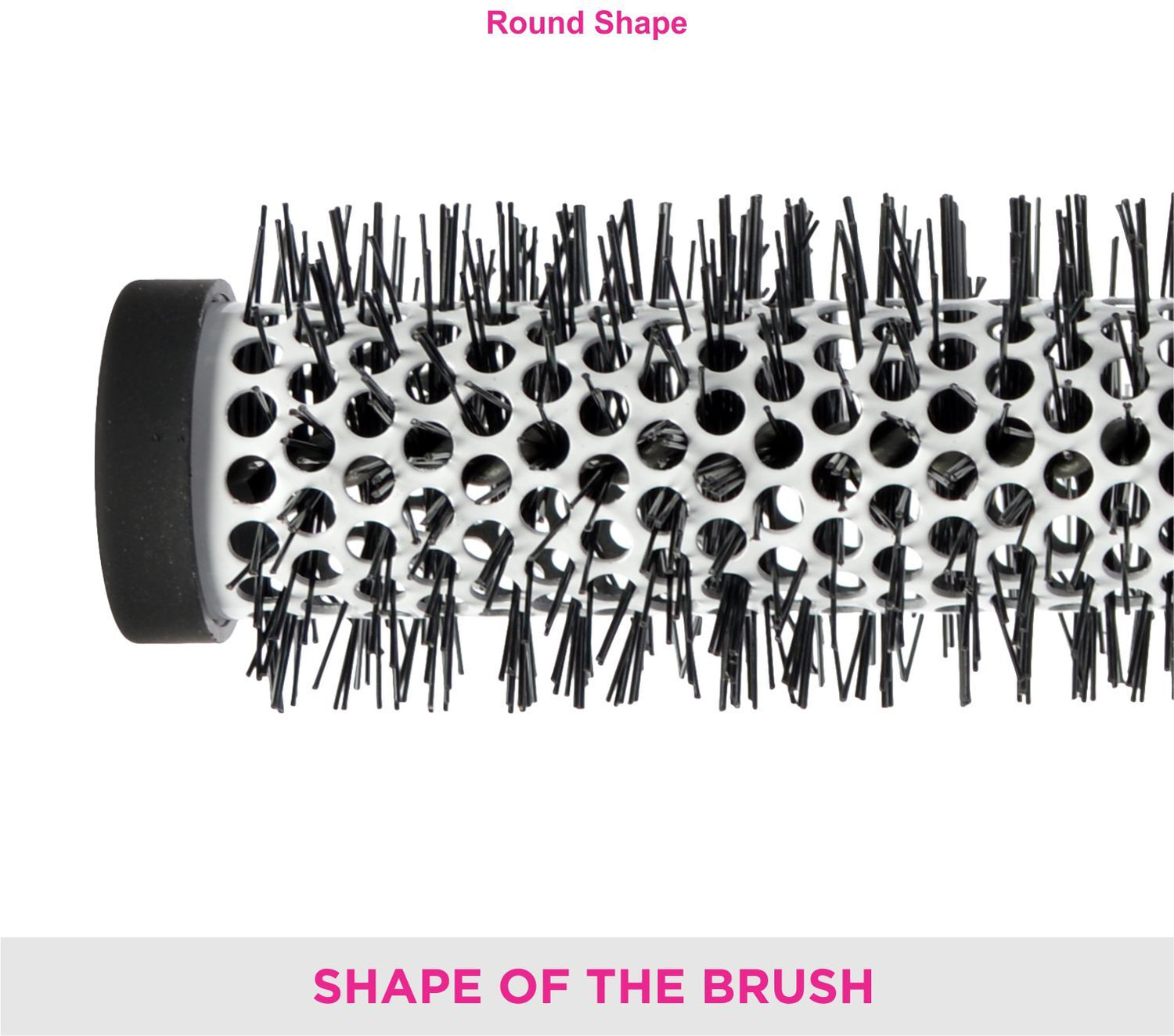 Image of VEGA Hot Curl Brush (India's No.1 Hair Brush Brand) For Unisex, Small (H2-PRS)