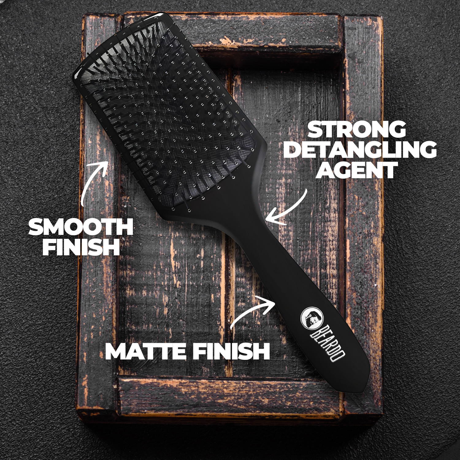 Image of BEARDO Hair Volumizing Sea Salt Spray, Curls Curly Hair Styler & Detangling Hair Brush
