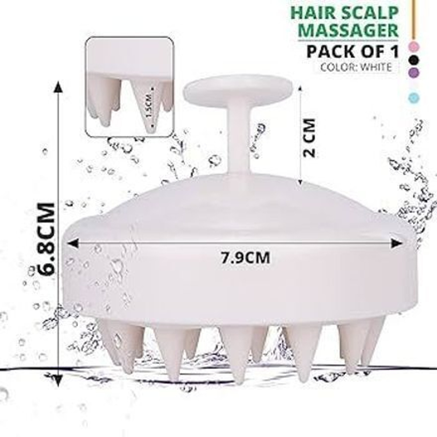 Image of krurotza Scalp Massager,Shampoo Brush, scalp Scrubber With Soft Silicon Bristles