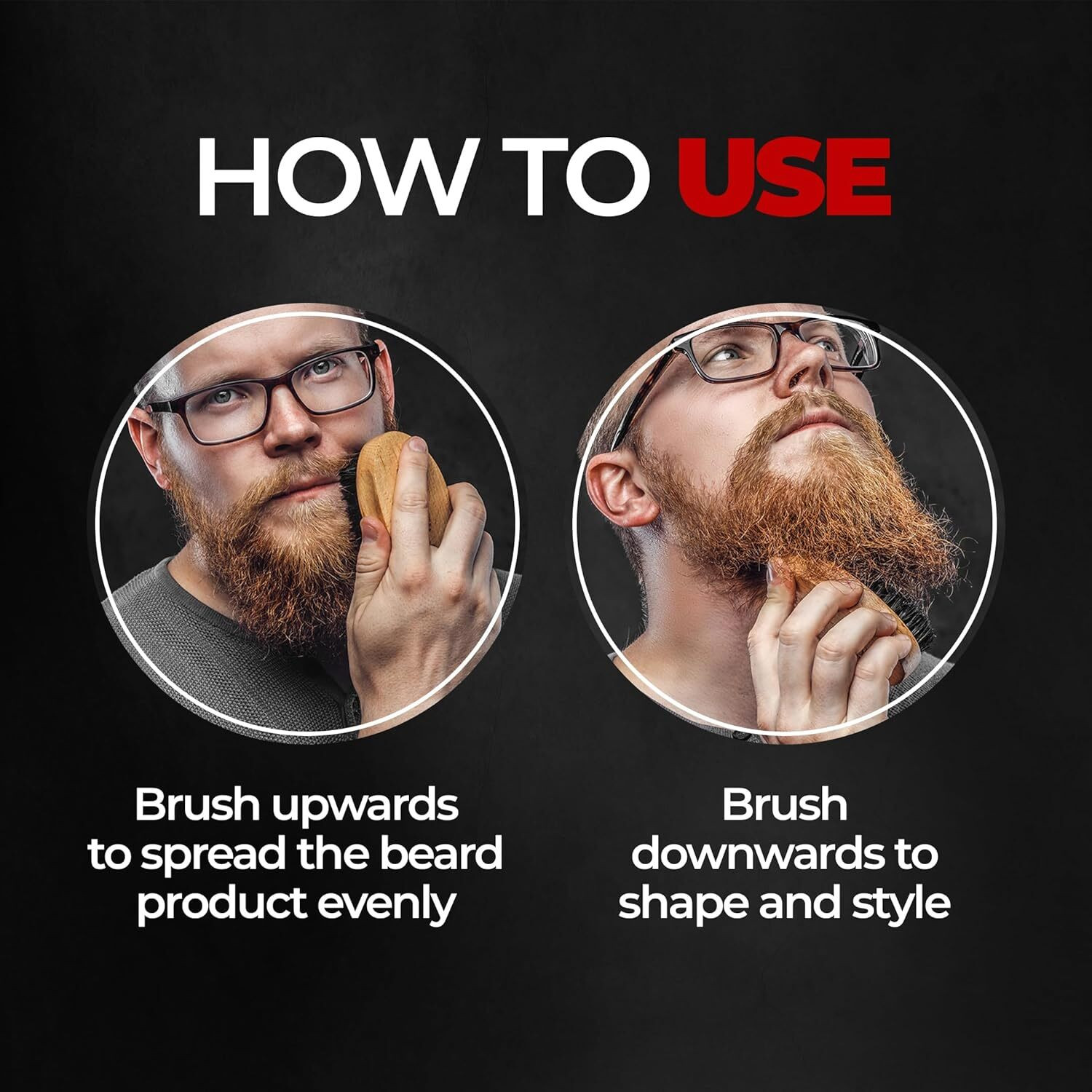 Image of BEARDO Travel Friendly Nylon Bristles Beard Brush for Men | Daily Beard Care