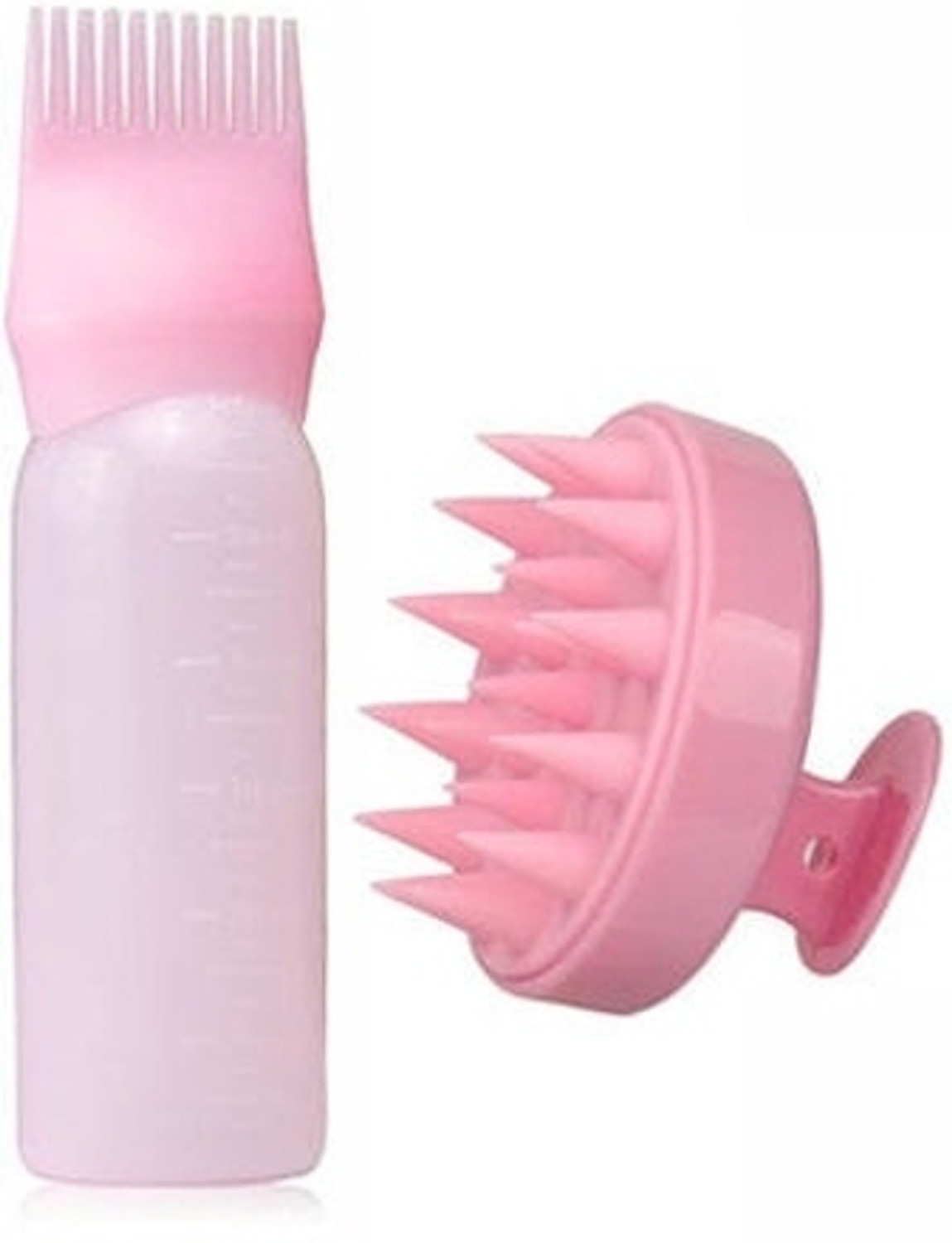 Image of CYPAT Hair Massage Shampoo Brush and 6oz Hair Dyeing, Oil Applicator Bottle A