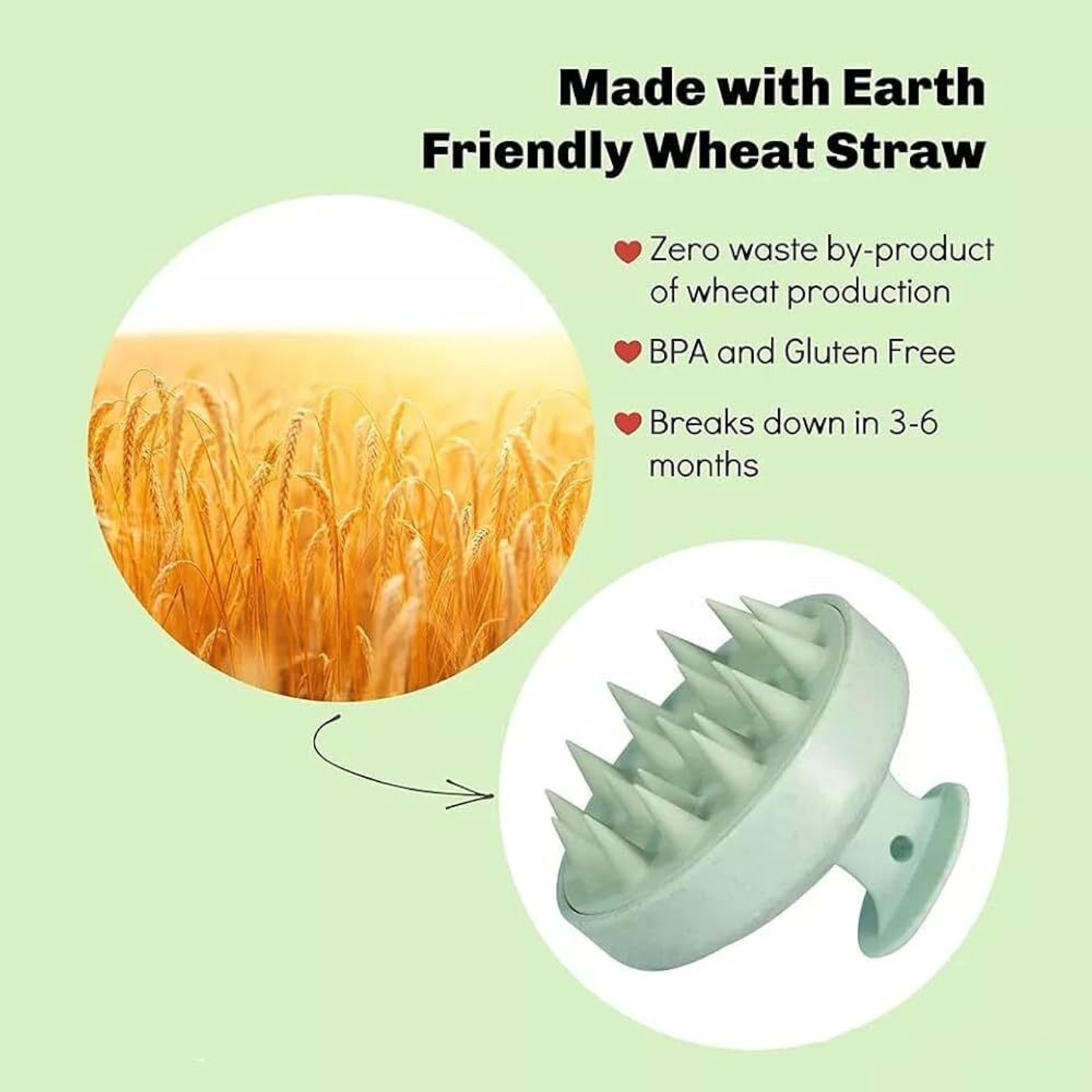 Image of krurotza hair scalp massager shampoo brush with soft silicone bristles comb scrubber