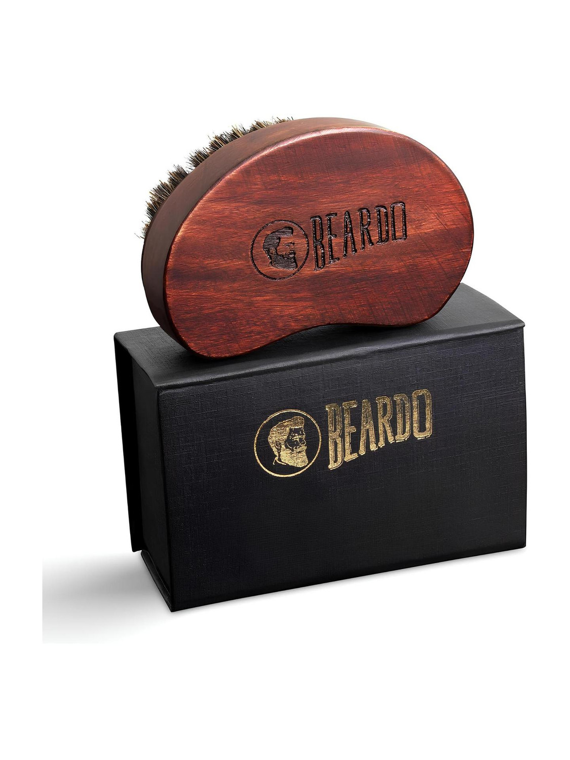 Image of BEARDO Travel Friendly Nylon Bristles Beard Brush for Men | Daily Beard Care