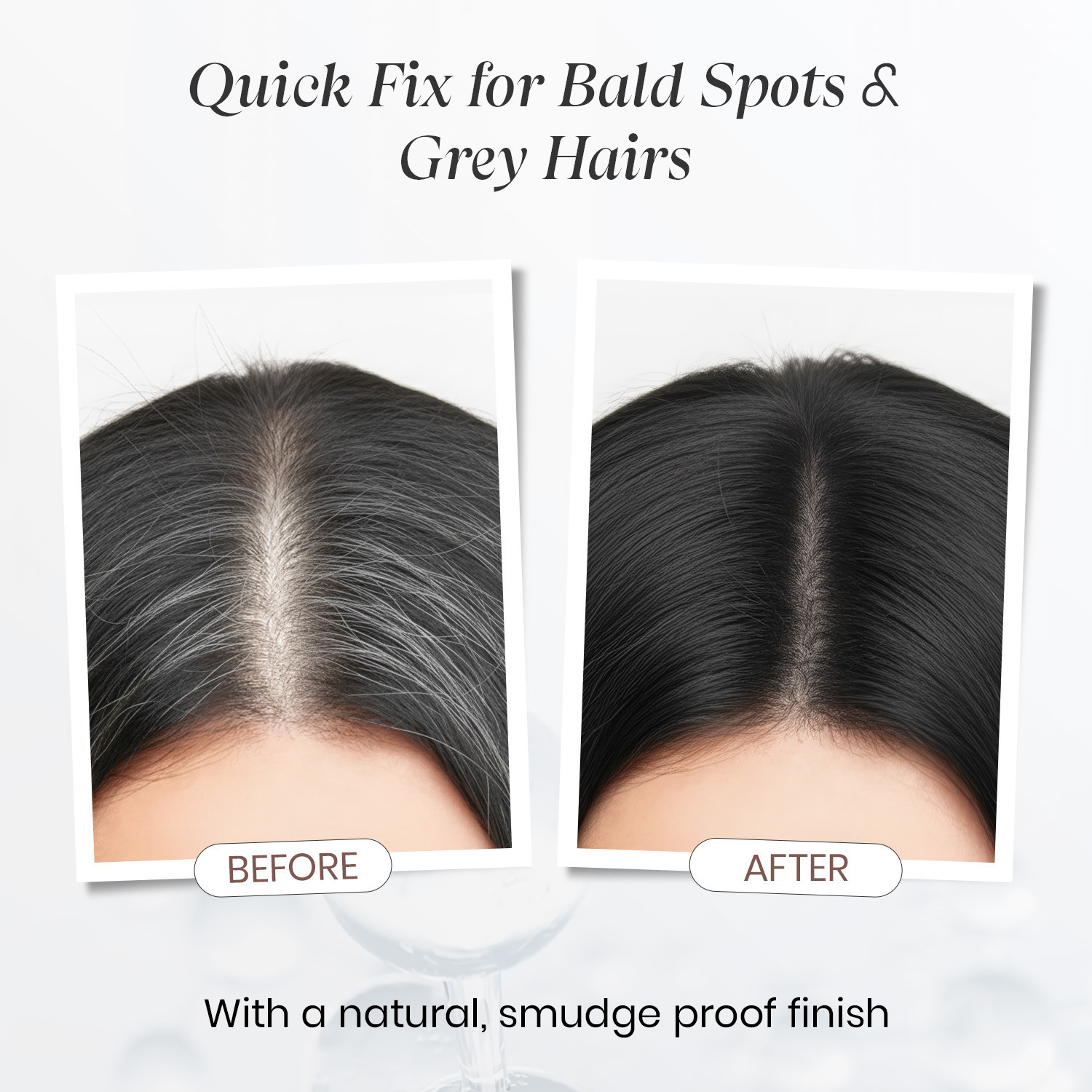 Image of MakeMeeBold Cover Up Hair Powder Mud | Instant Root Touch Up | Talc-Free & No Fragrance , Black