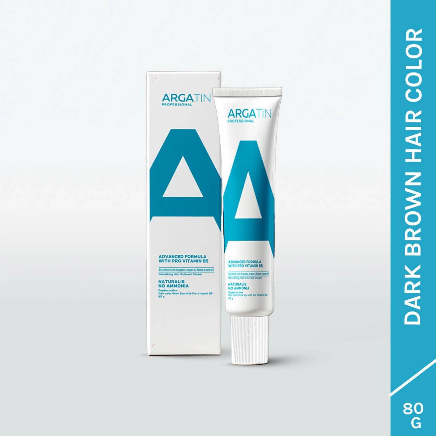 ARGATIN Professional Naturalis Hair Color Tube, No.3 Dark Brown 80gm No Ammonia , Dark Brown