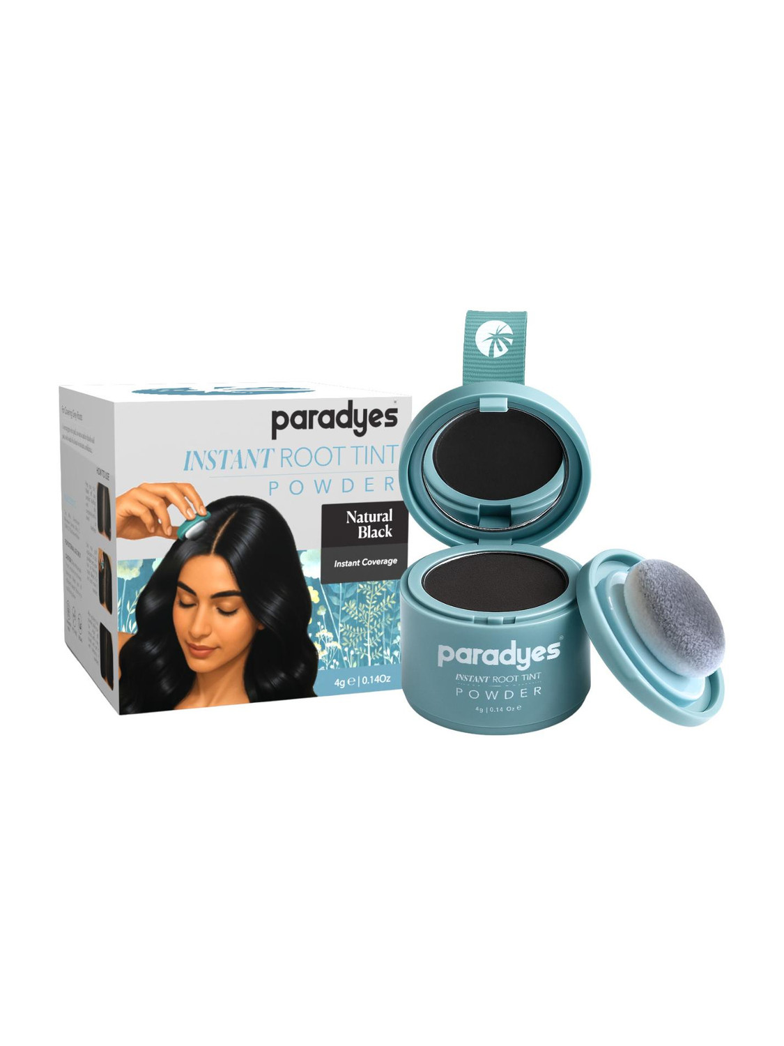 paradyes Instant Root Tint Powder Natural Black , Natural Black
