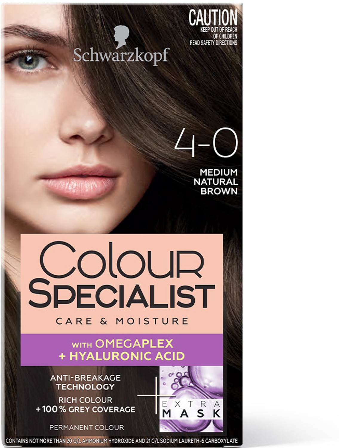 Image of Schwarzkopf Colour Specialist At Home Permanent Hair Colour - 4.0 Medium Natural Brown , 4.0 Medium Natural Brown