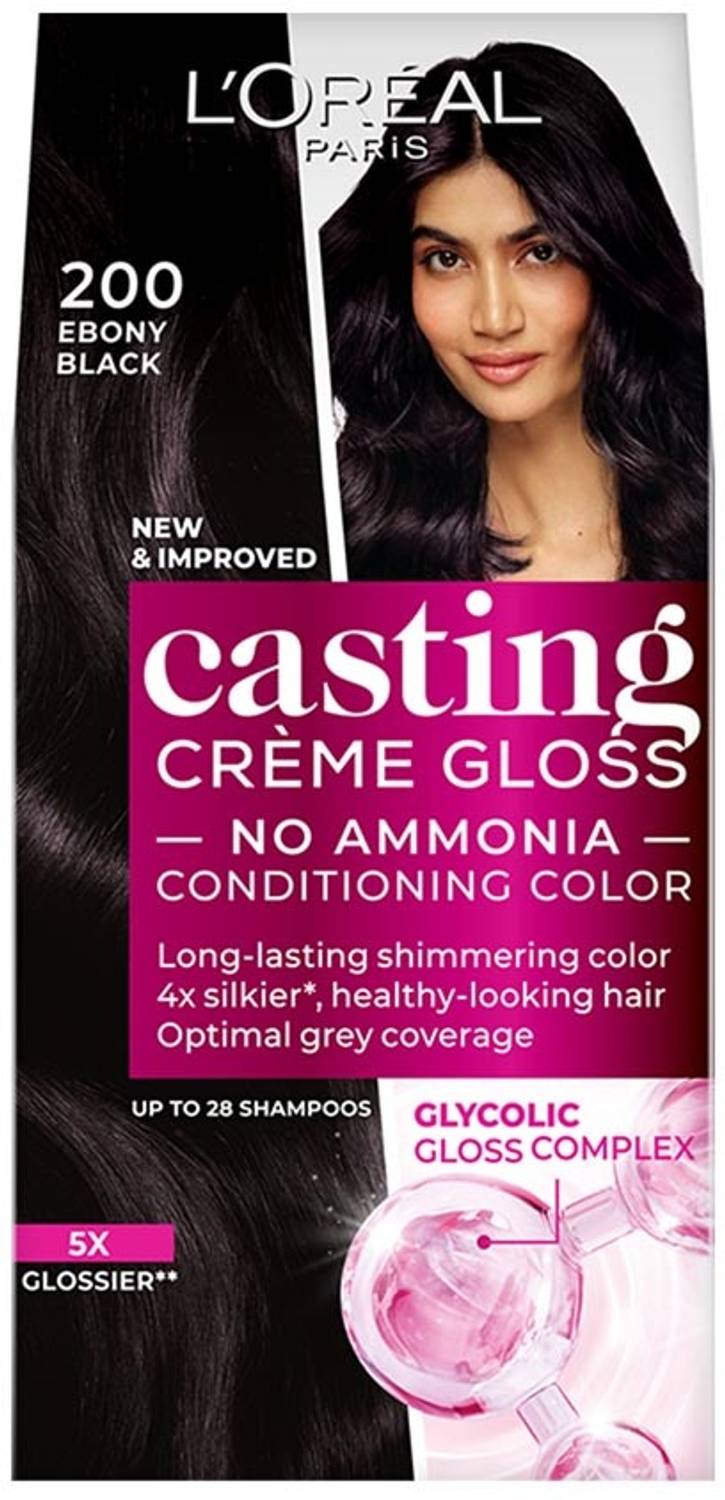 L'Oréal Paris Casting Creme Gloss 200 Ebony Black - Image 1
