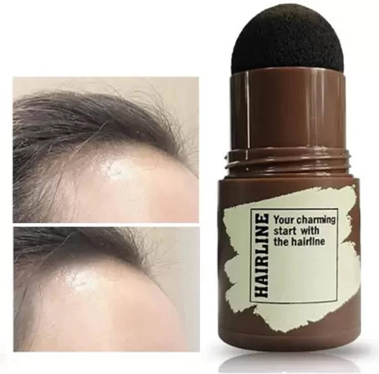 AFARAXIA BLACK colour Hairline Shadow Pow,der Stick Hair Powder Eyebrow Powder , BLACK
