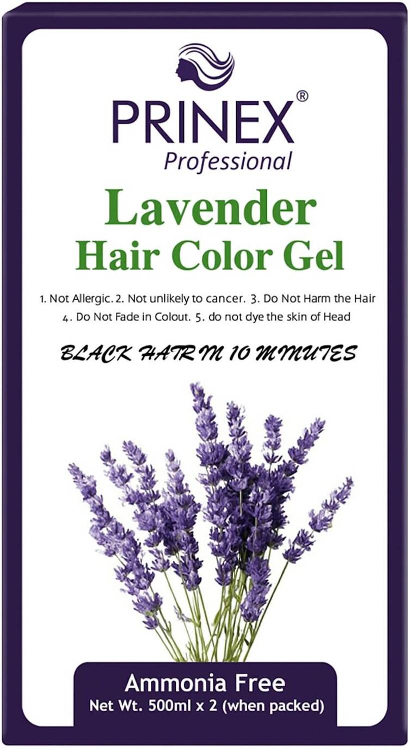 Prinex Professional 1000ML LAVENDER Hair Gel Color Ammonia Free