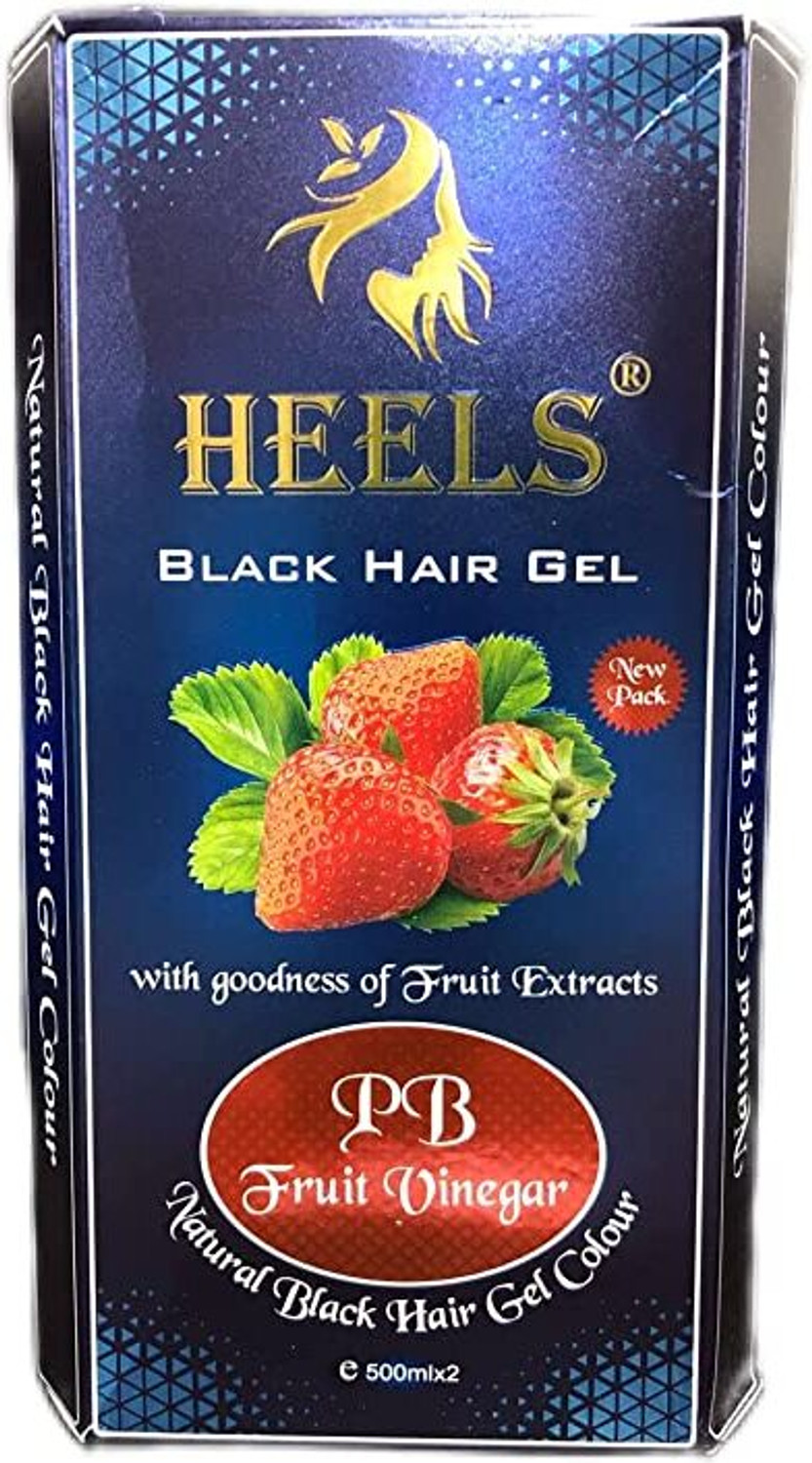 Image of heels Luxuria Fruit Vinegar Gel Hair Color, Natural Black Color Dye , Black