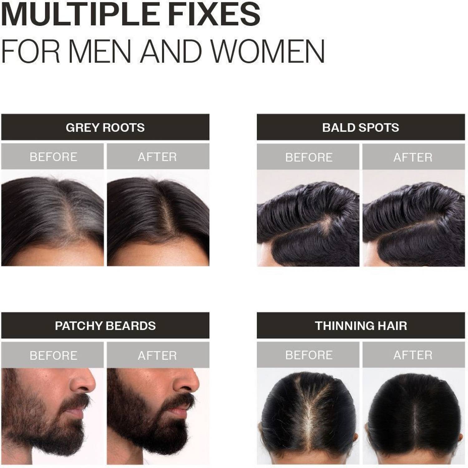 BARE Cover-Up Hair Powder for Instant Grey Coverage - Image 5