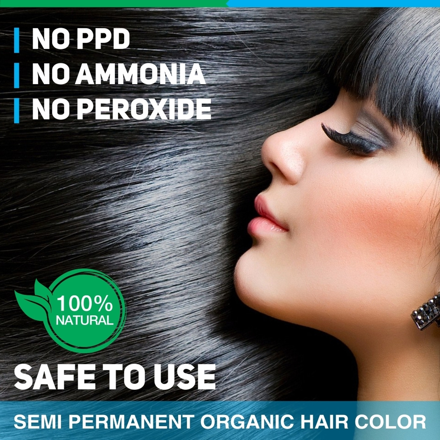 Image of VEGETAL Safe Color+ - Soft Black 50g. , Soft Black